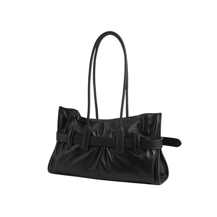 LUNA 飾帶手挽袋