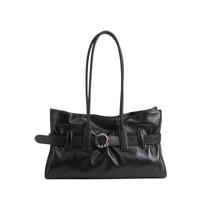 LUNA 飾帶手挽袋