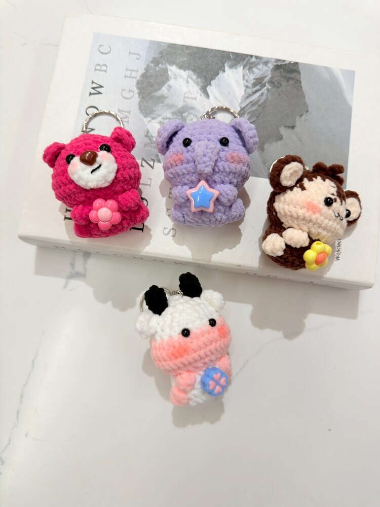 立體圖案動物小吊飾(裝飾隨機)