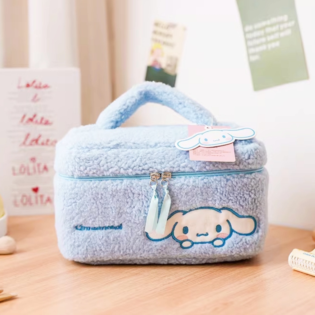 玉桂狗 Sanrio 毛絨化妝品收納包 化妝包