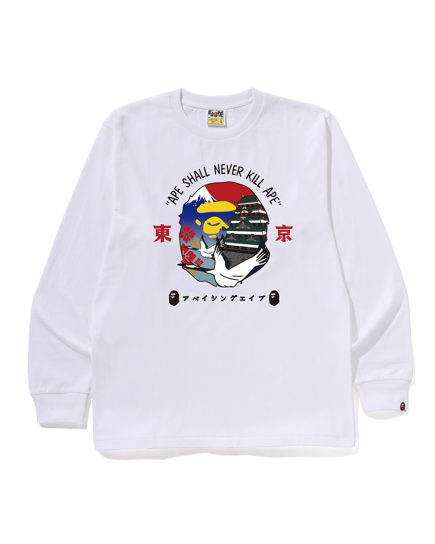 2026SS BAPE A BATHING APE TOKYO APE HEAD L/S TEE 東京 限定 皇居 長T 現貨 1L72-111-012