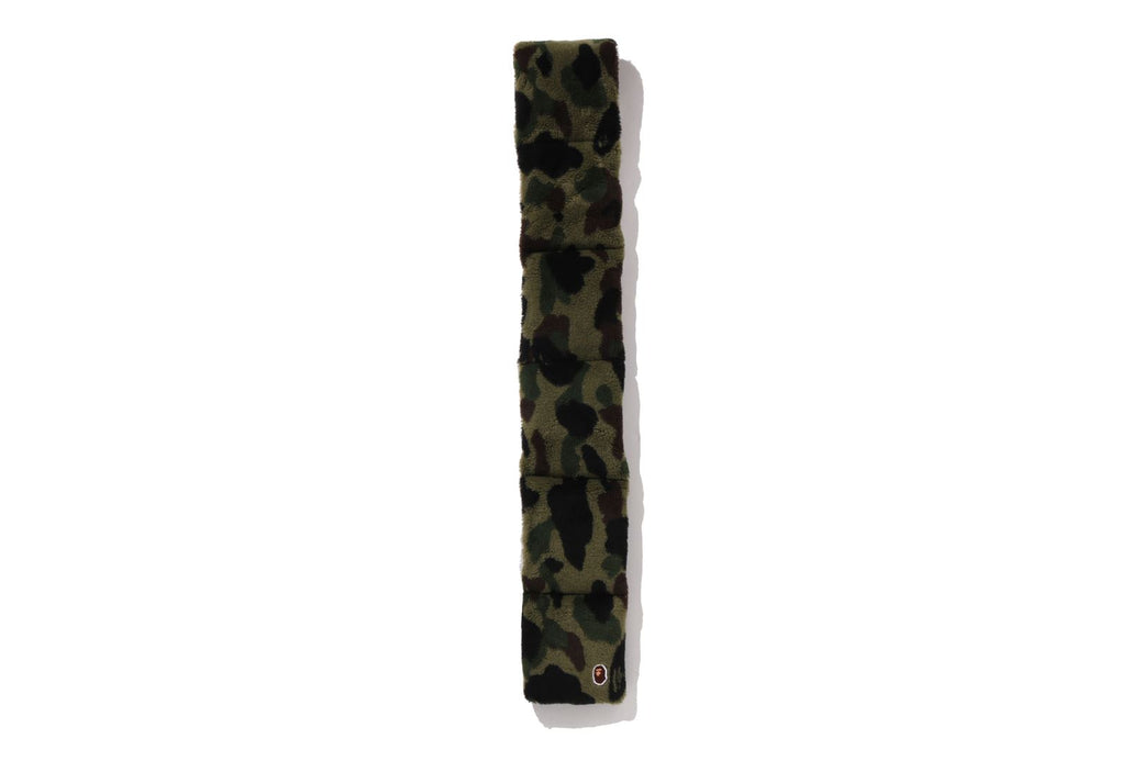 2025AW A BATHING APE BAPE 1ST CAMO FLEECE SCARF 迷彩 毛絨 圍巾 現貨 1L80-182-025