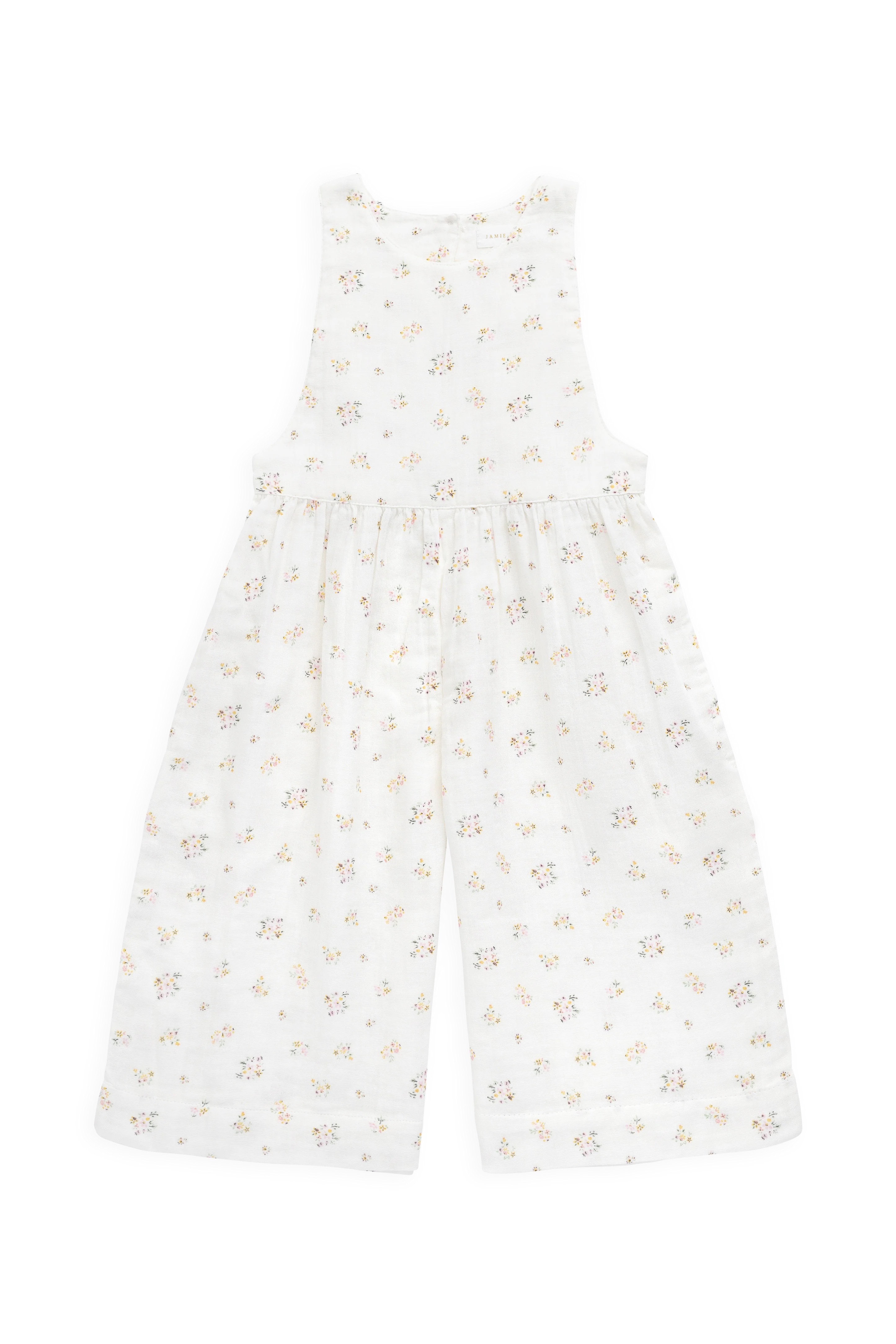 【預購】JAMIE KAY -Organic Cotton Muslin Marceline Jumpsuit （ Ayla Whisper）