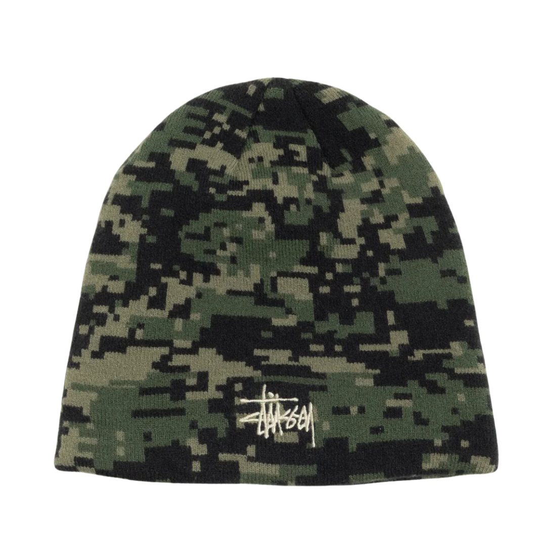 ☆ETW☆【EASY TO WEAR】STUSSY 26SS BASIC STUSSY SKULLCAP 數位迷彩 毛帽 冷帽