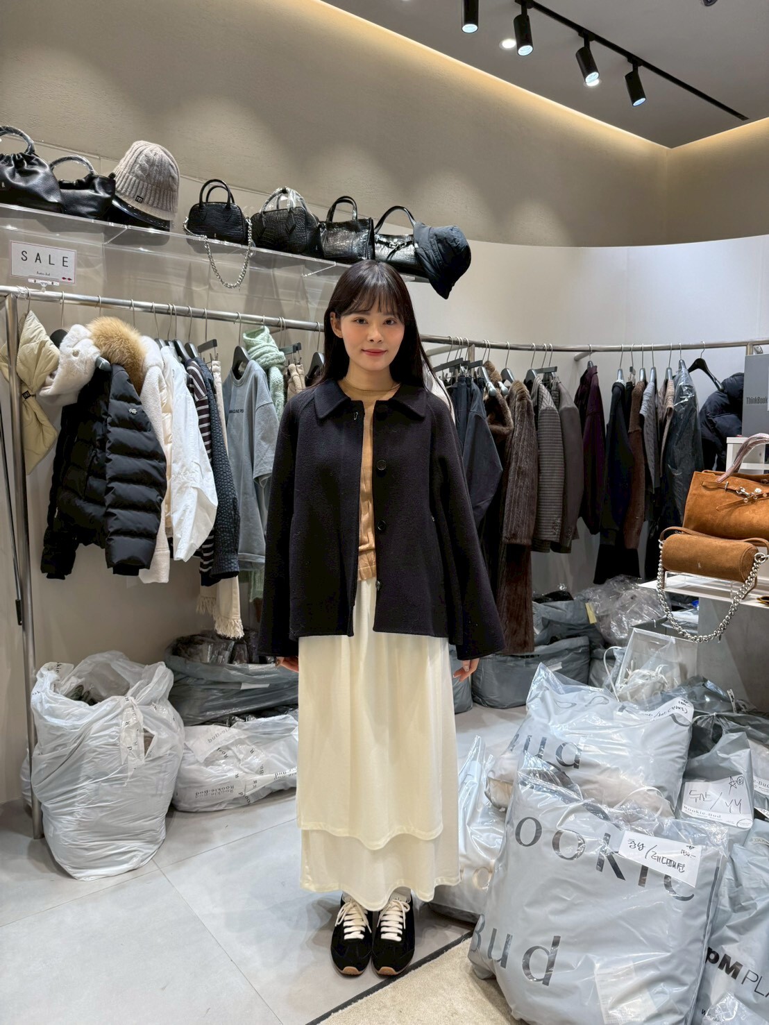 RB5282 羊絨插肩反領外套 *特價* (優惠碼同充值購物金不適用)