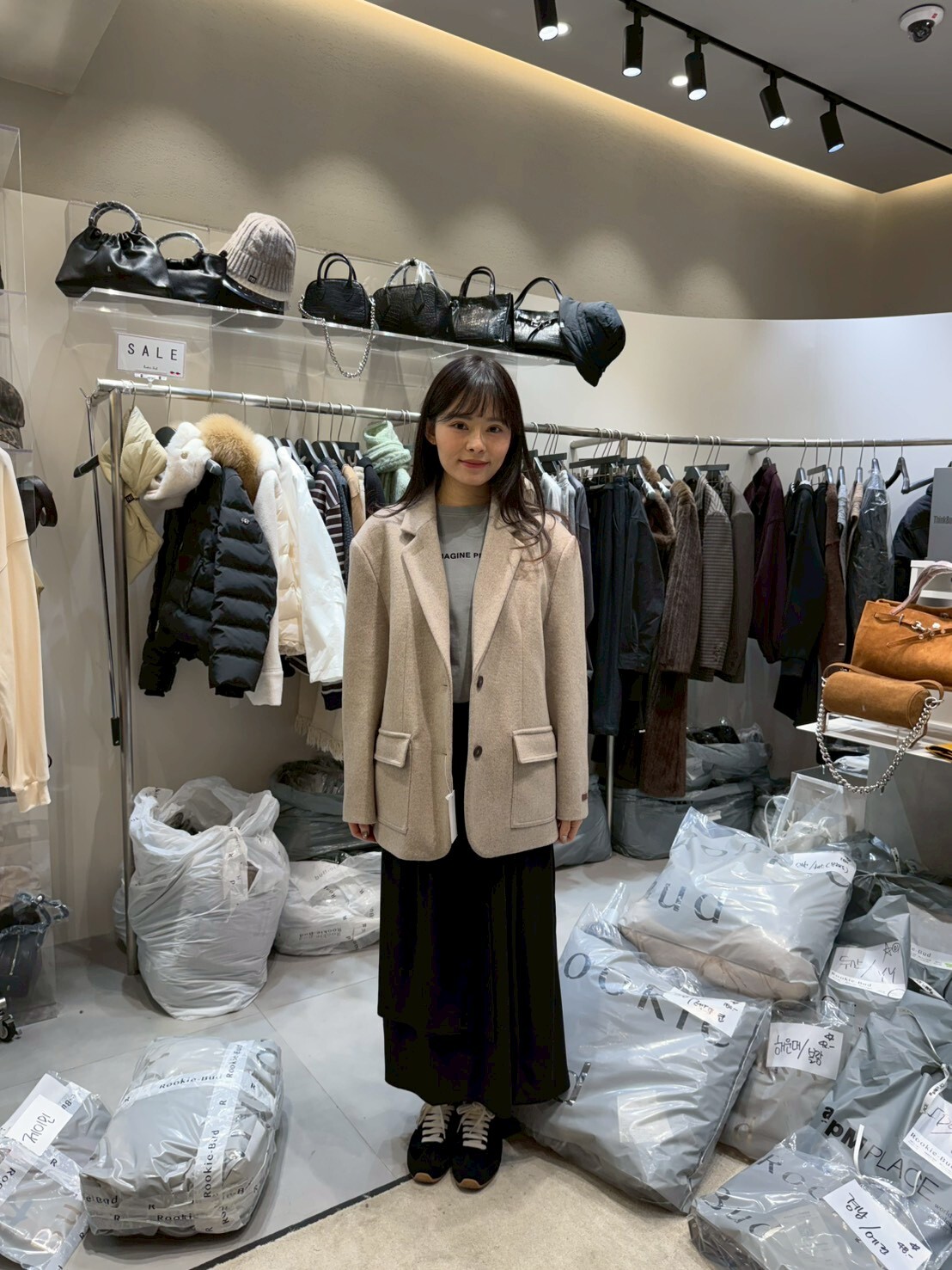 RB5222 混織車線厚身西裝外套 *特價* (優惠碼同充值購物金不適用)