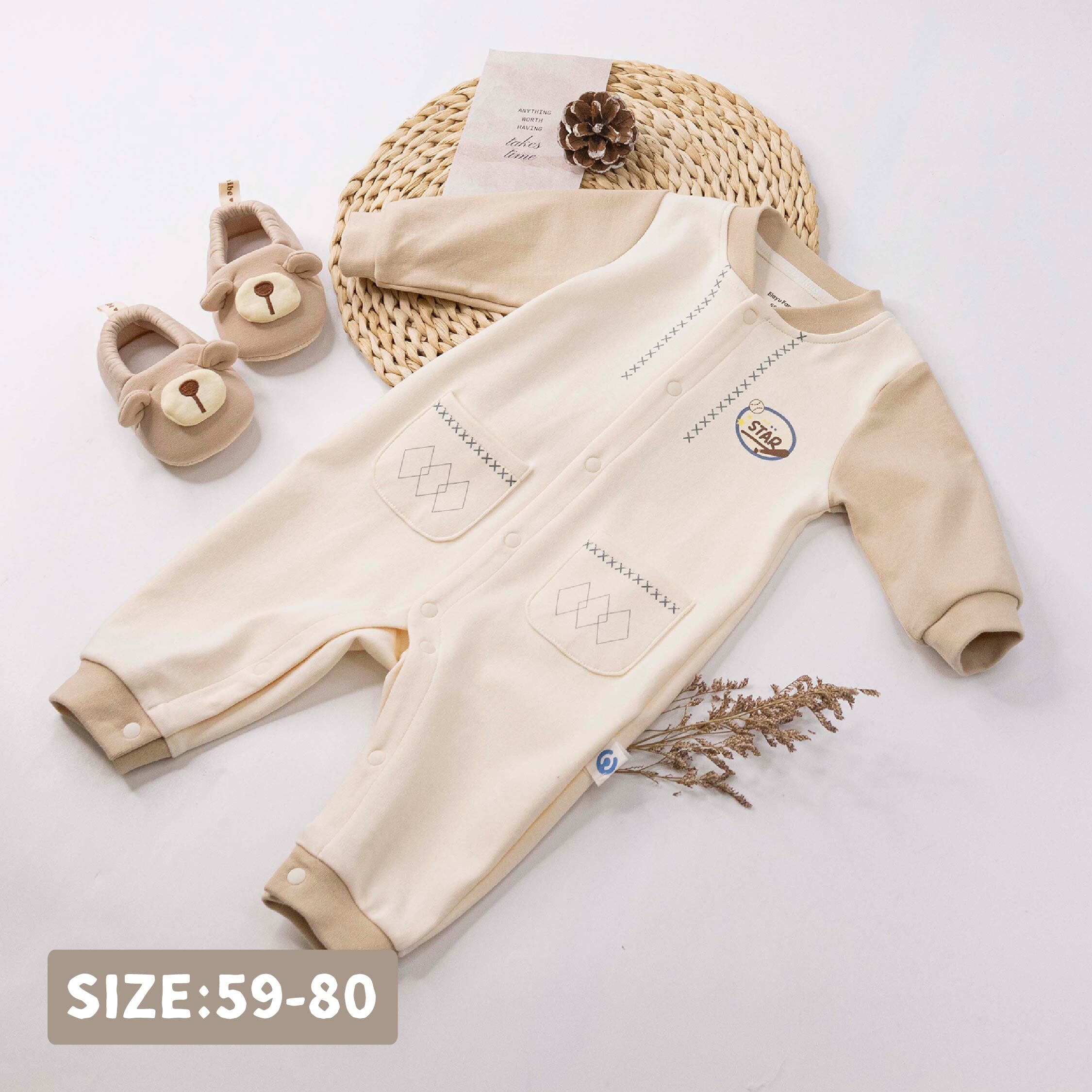 衣拉語【JG5215】帥氣棒球印花連身衣