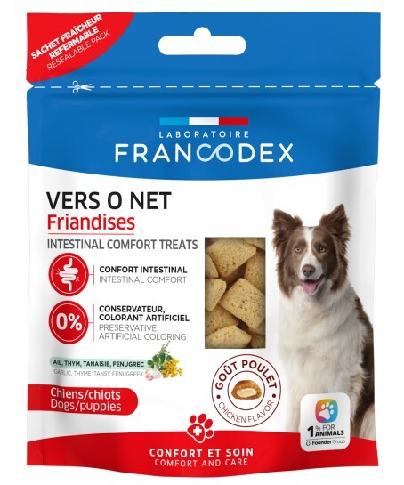 [$100/3包] 法國Francodex 犬用 止癢小食 75g