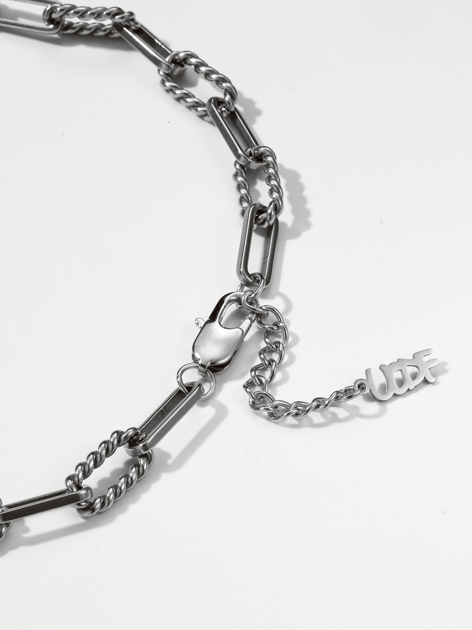 UCDF 麻花拼接 簡約高級 環環相扣 項鍊 UCA007