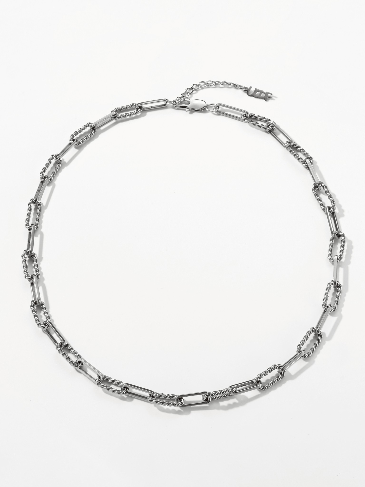 UCDF 麻花拼接 簡約高級 環環相扣 項鍊 UCA007