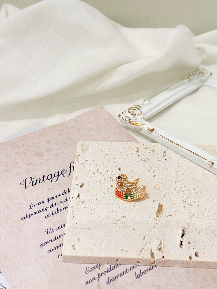 滿鑽七彩流星小馬別針