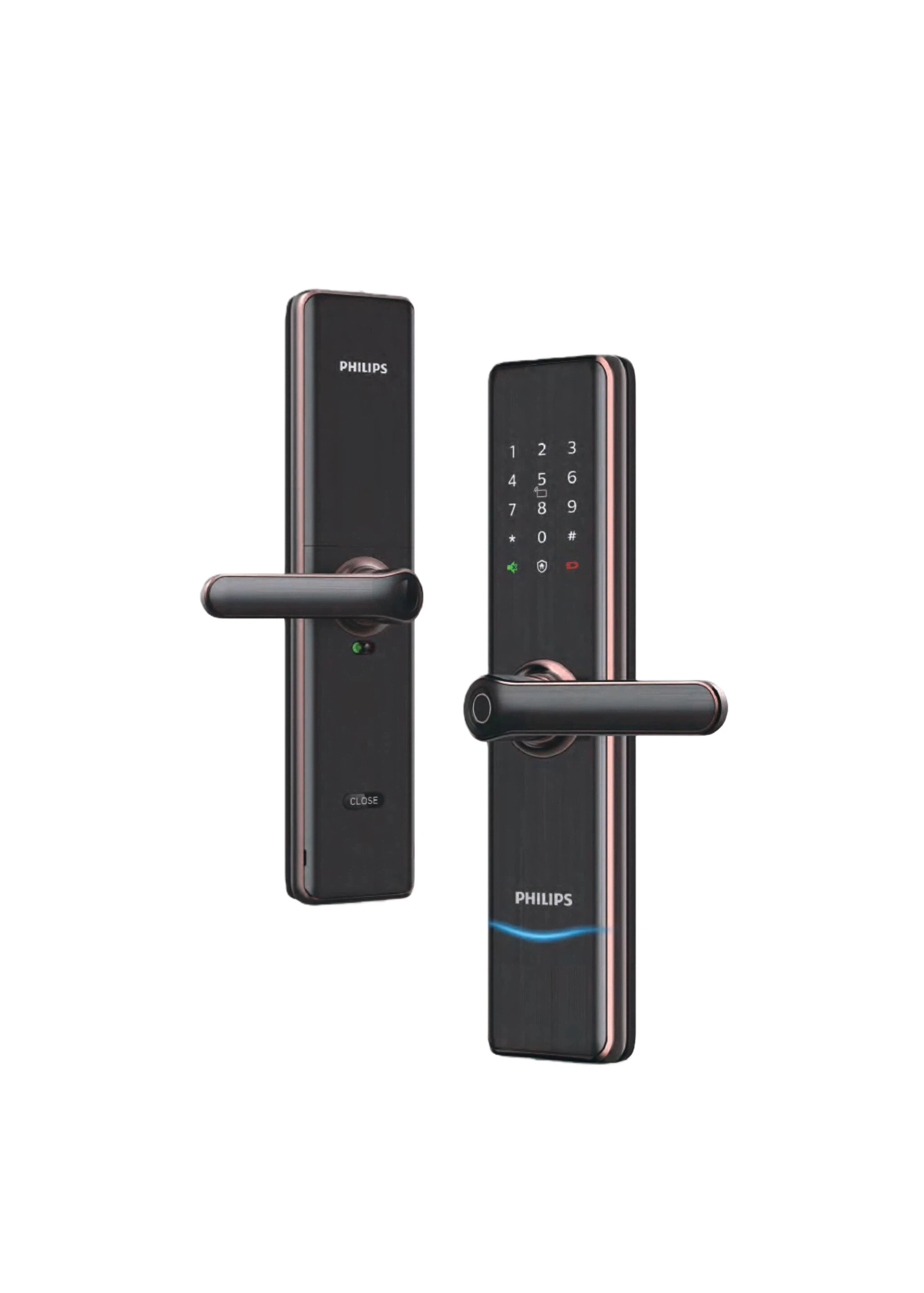 【PHILIPS飛利浦】7300把手式智能門鎖