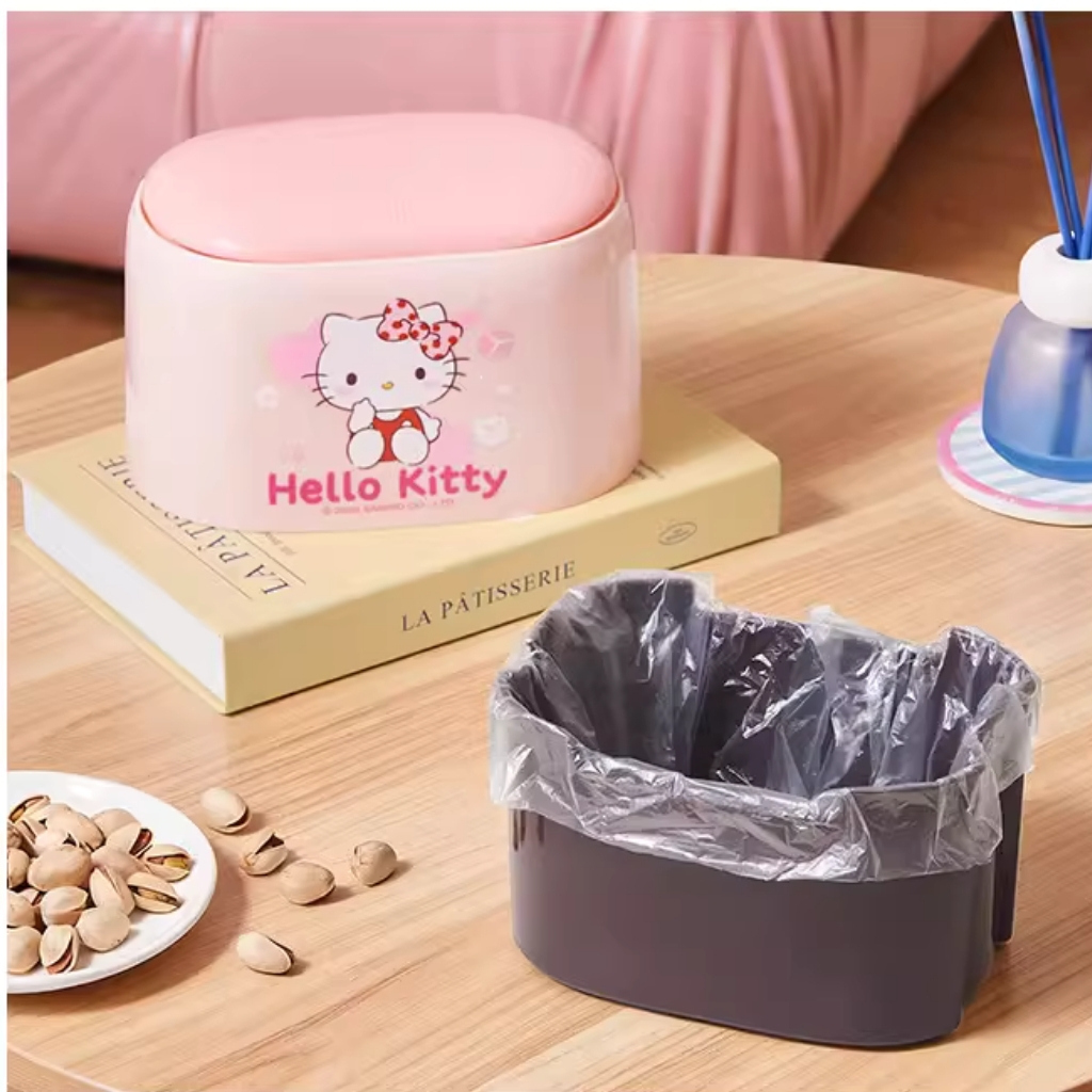 玉桂狗 SANRIO|彈蓋式桌面垃圾桶