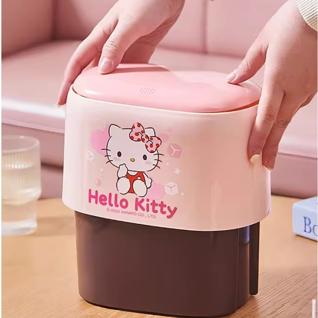 Hello Kitty  SANRIO|彈蓋式桌面垃圾桶