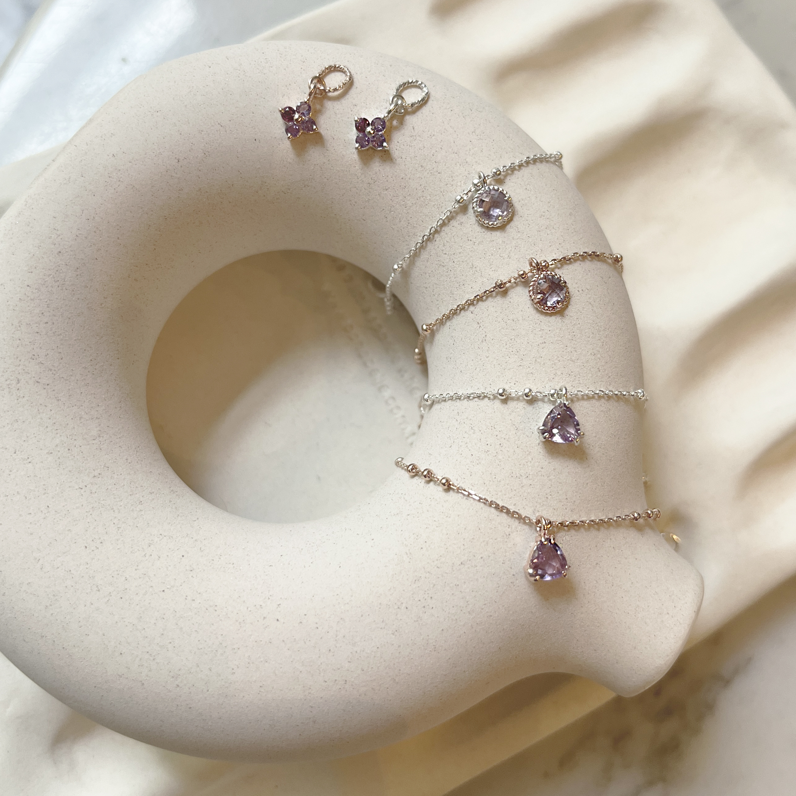 2月滿額贈-紫水晶手鍊/Fortune紫水晶鍊墜