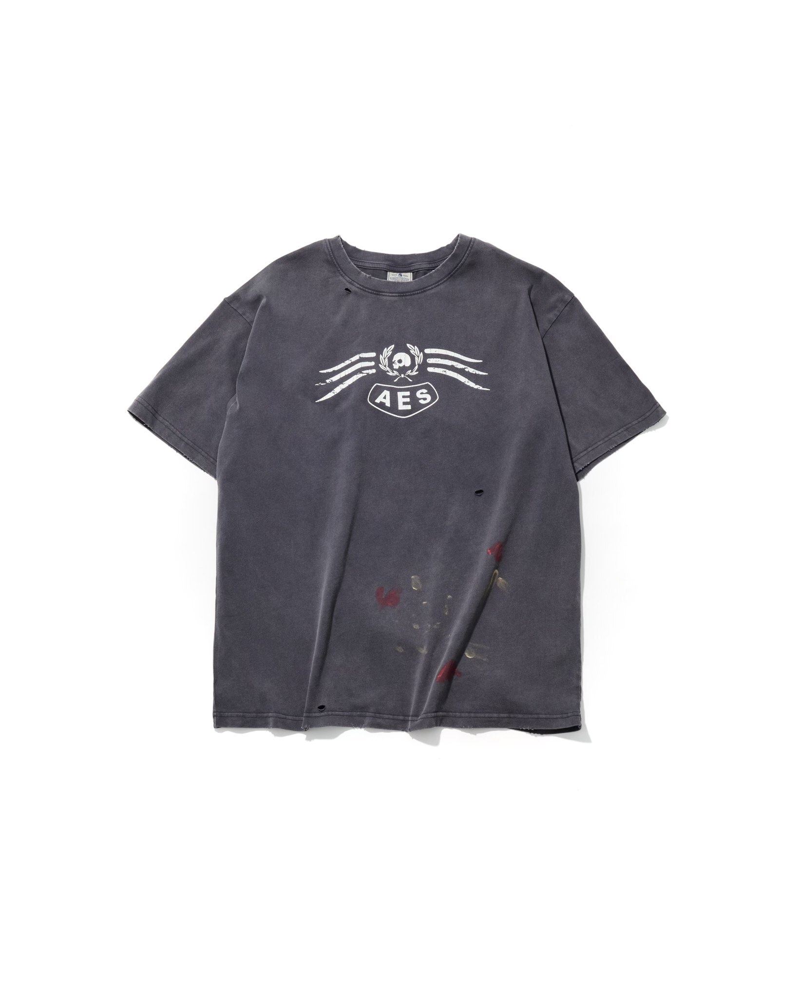 AES SKULL & EAGLE TOTEM VINTAGE WASHED OVERSIZE TEE