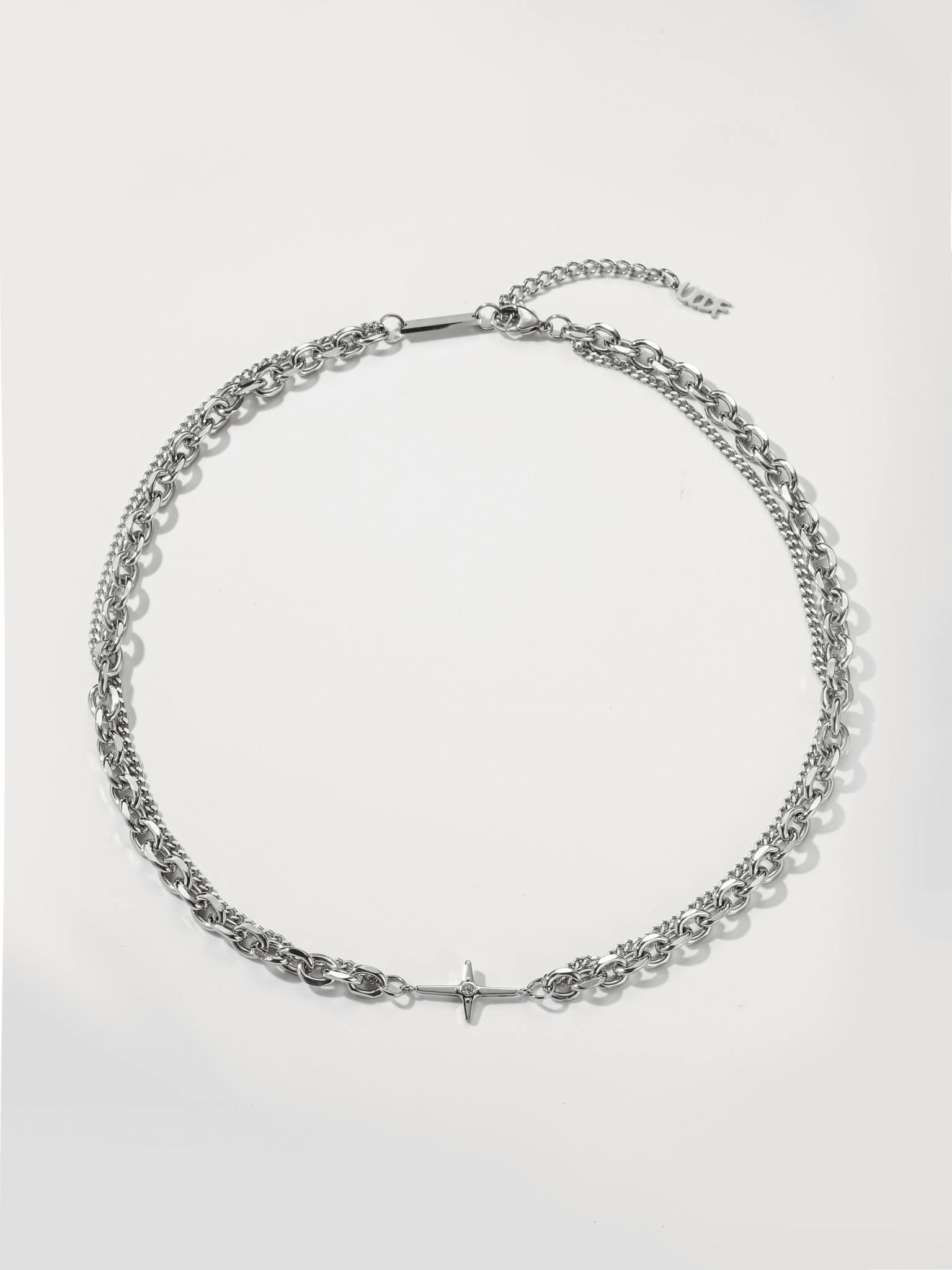 UCDF 雙層 方塊 星芒 項鍊 UCA003