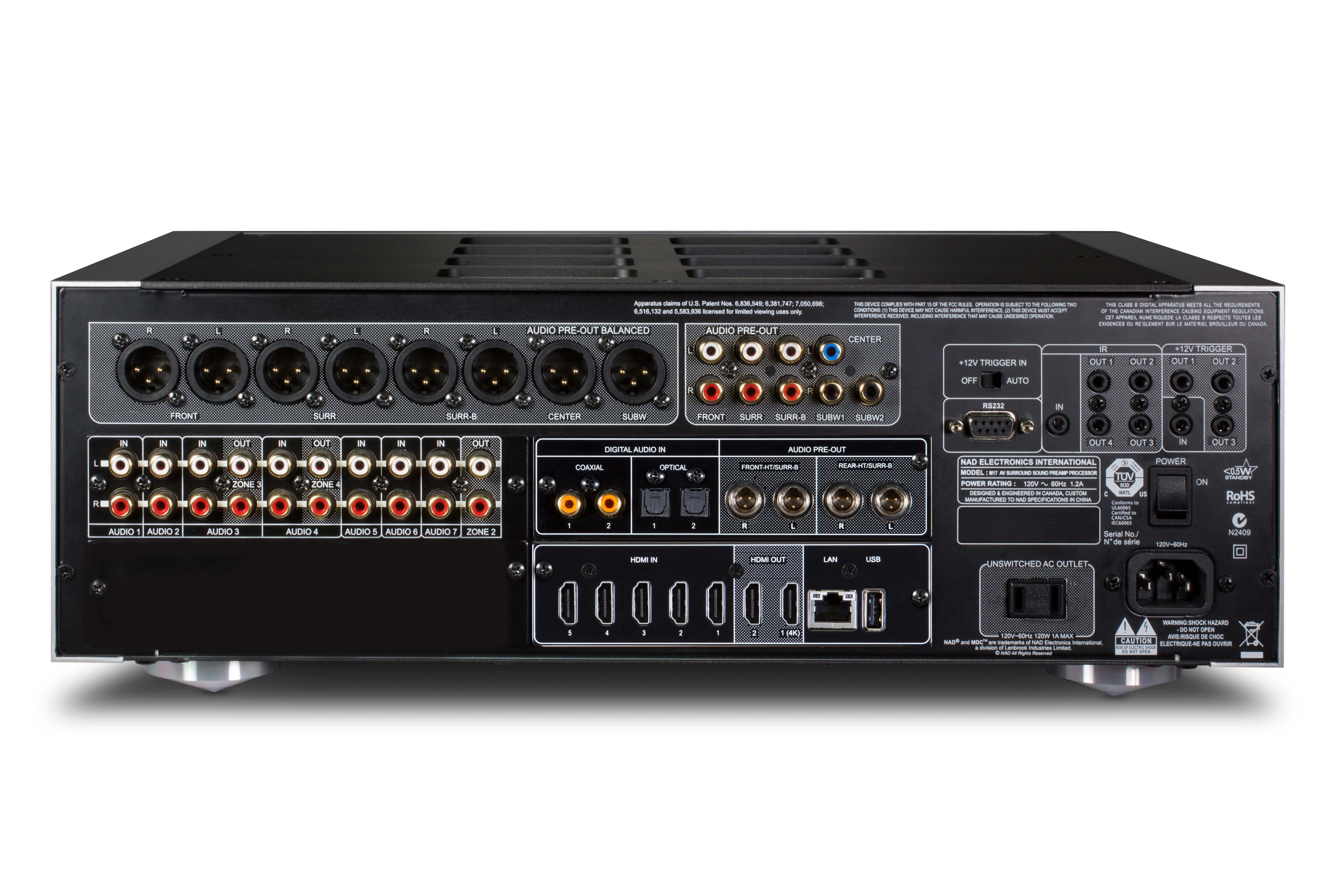 NAD M17 V2i Dirac Live 空間校正介面