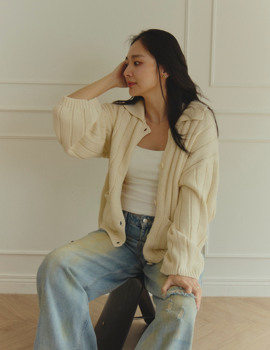 粗針織毛線外套