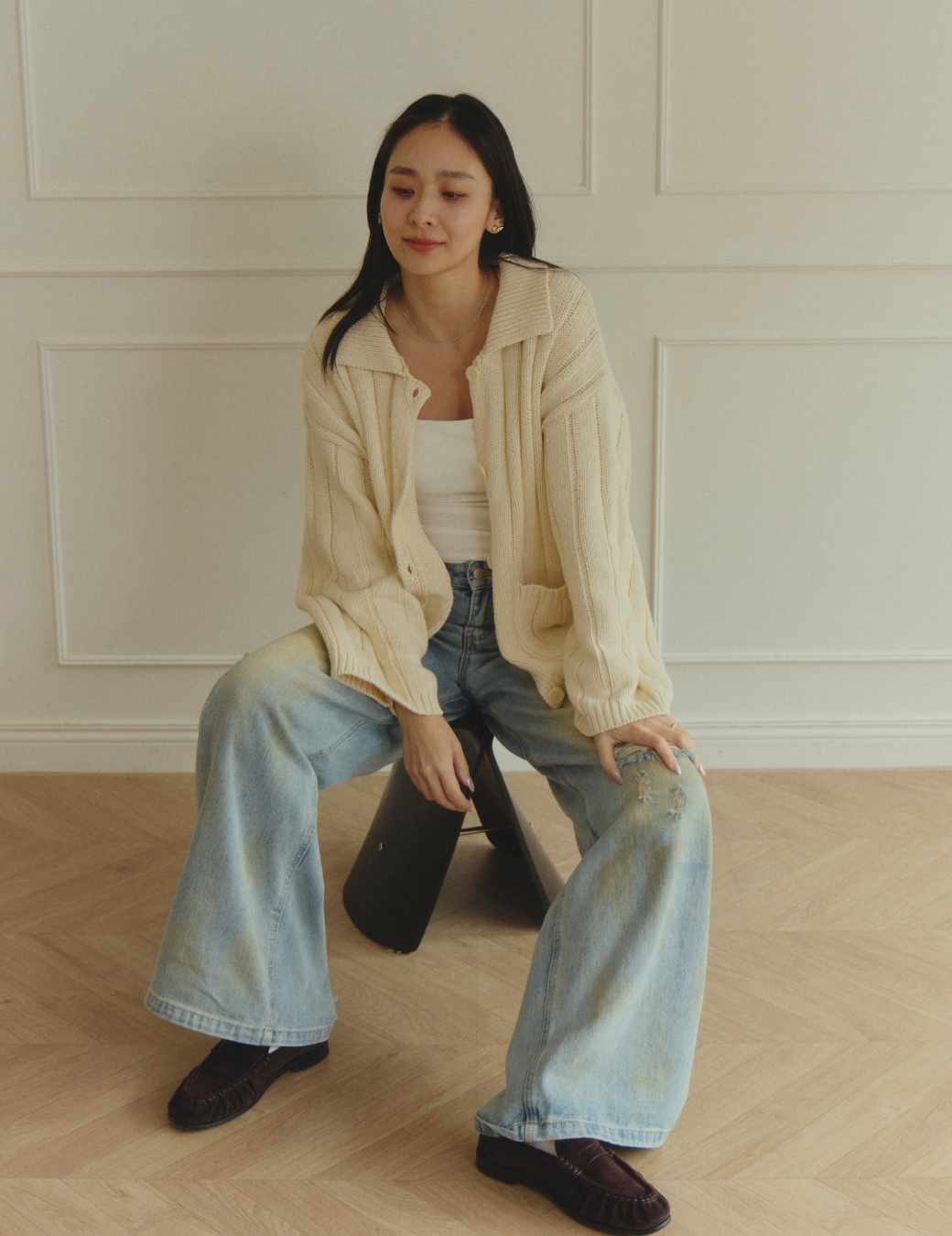 粗針織毛線外套