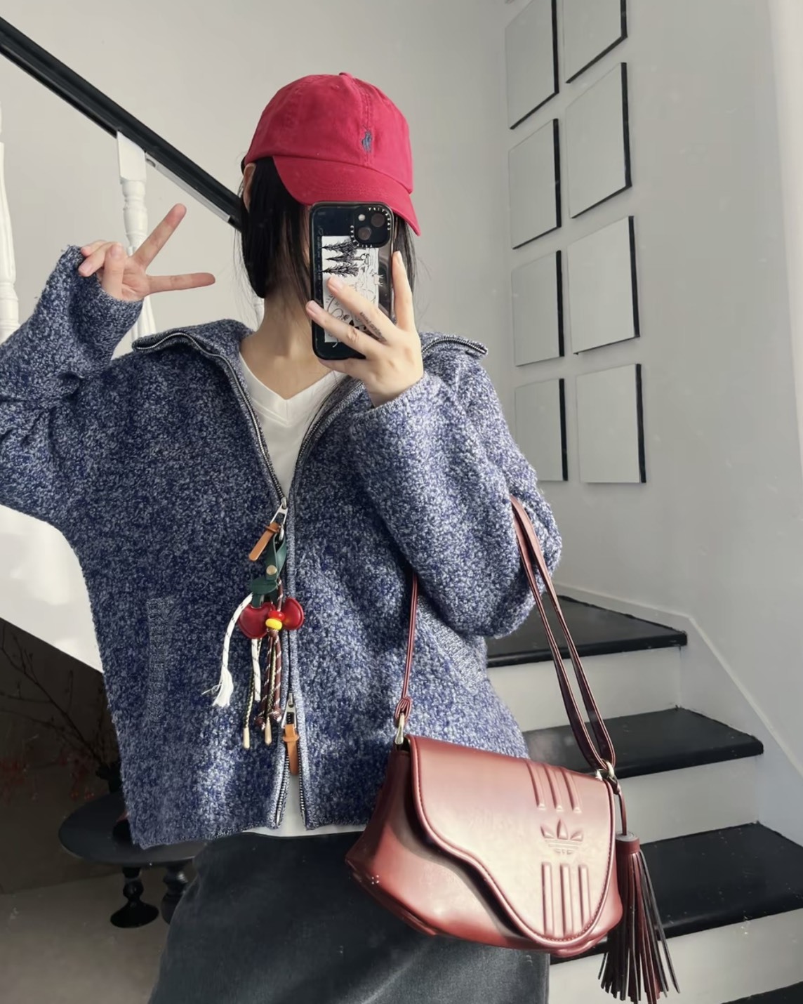 【預購】ADIDAS ORIGINALS 馬鞍包 酒紅色 KW4726