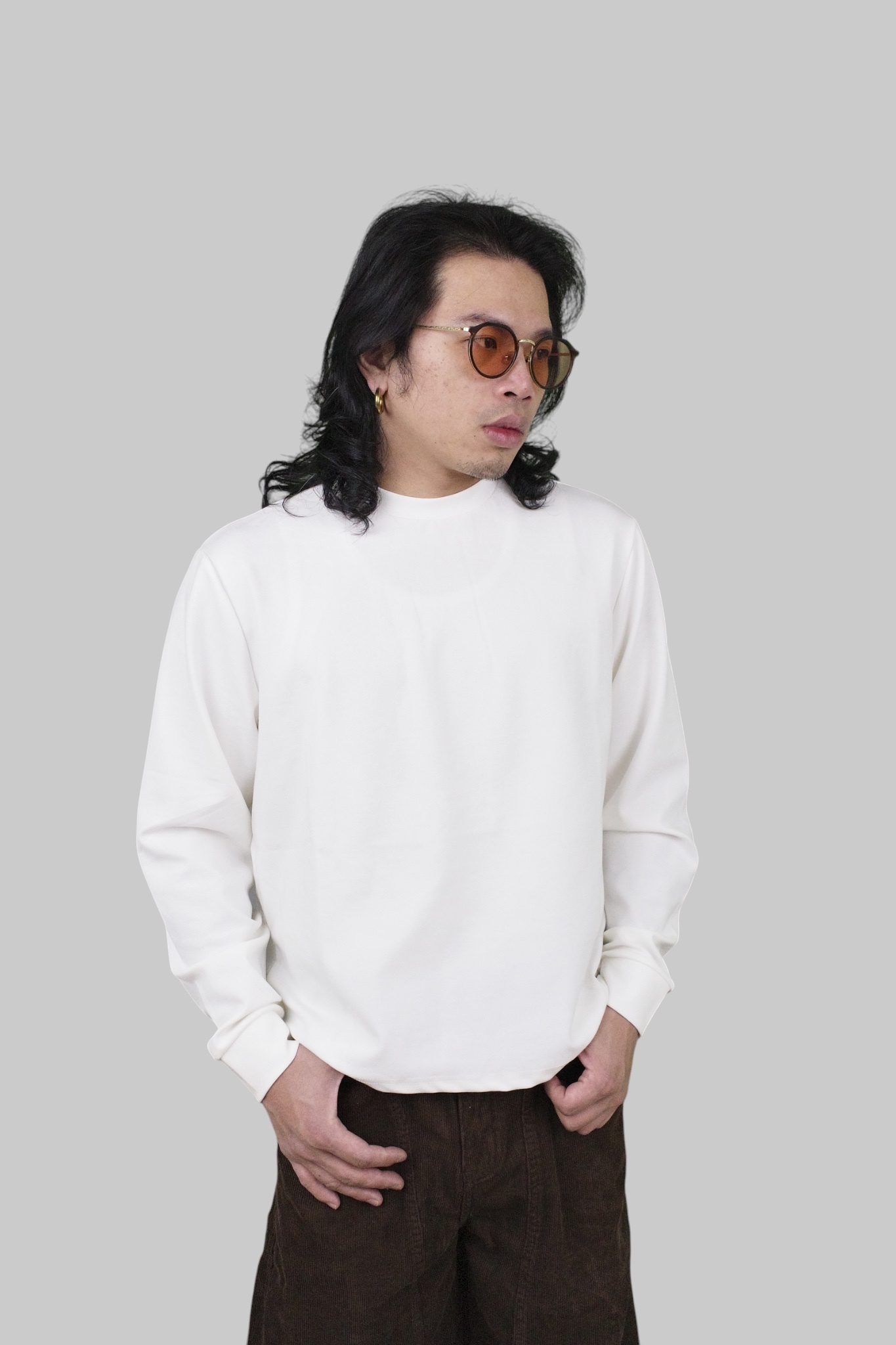 『Always_Good』保暖 BOXY 短版 內搭 薄長袖