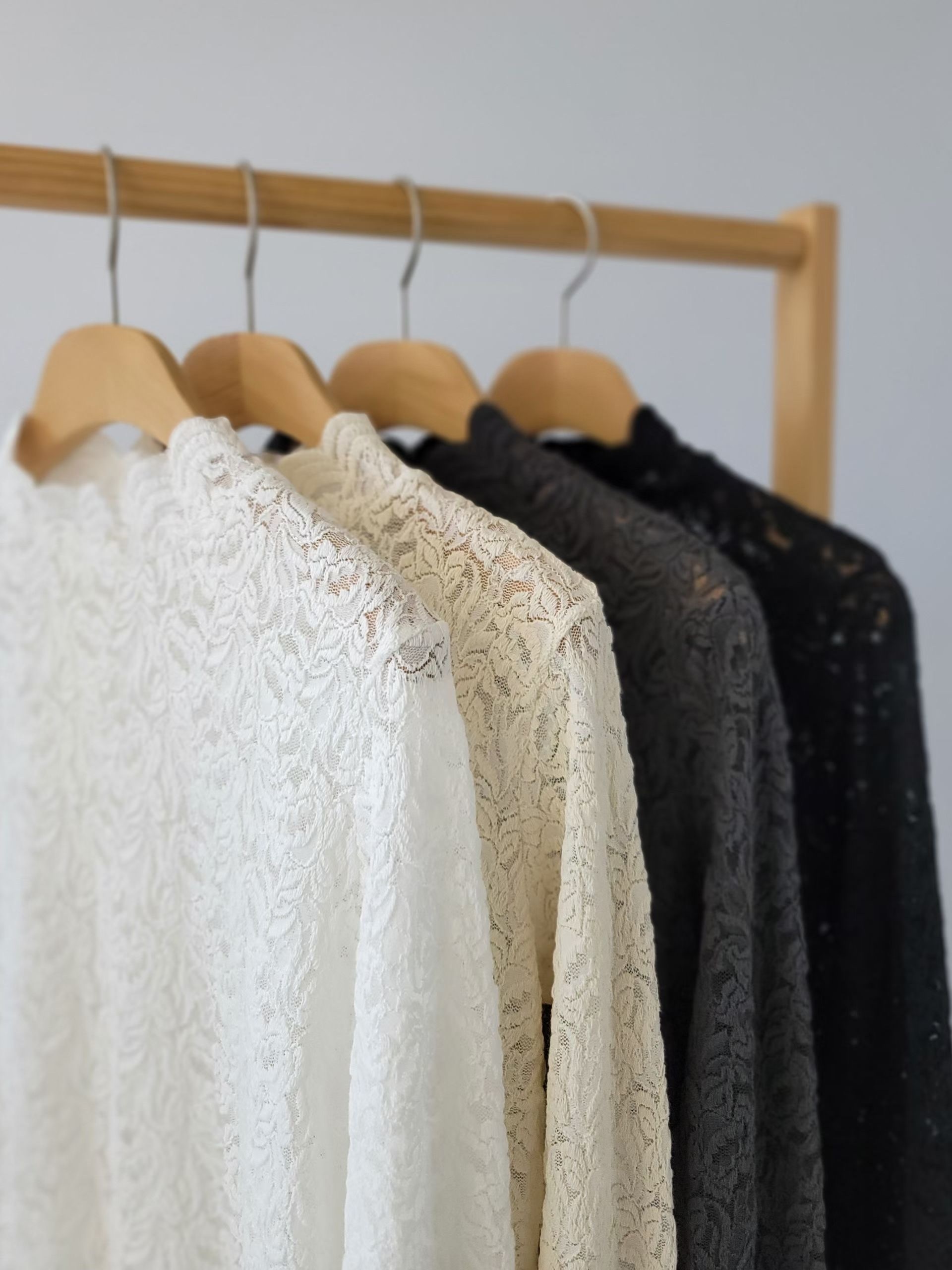 🌿通花Lace長袖Tee