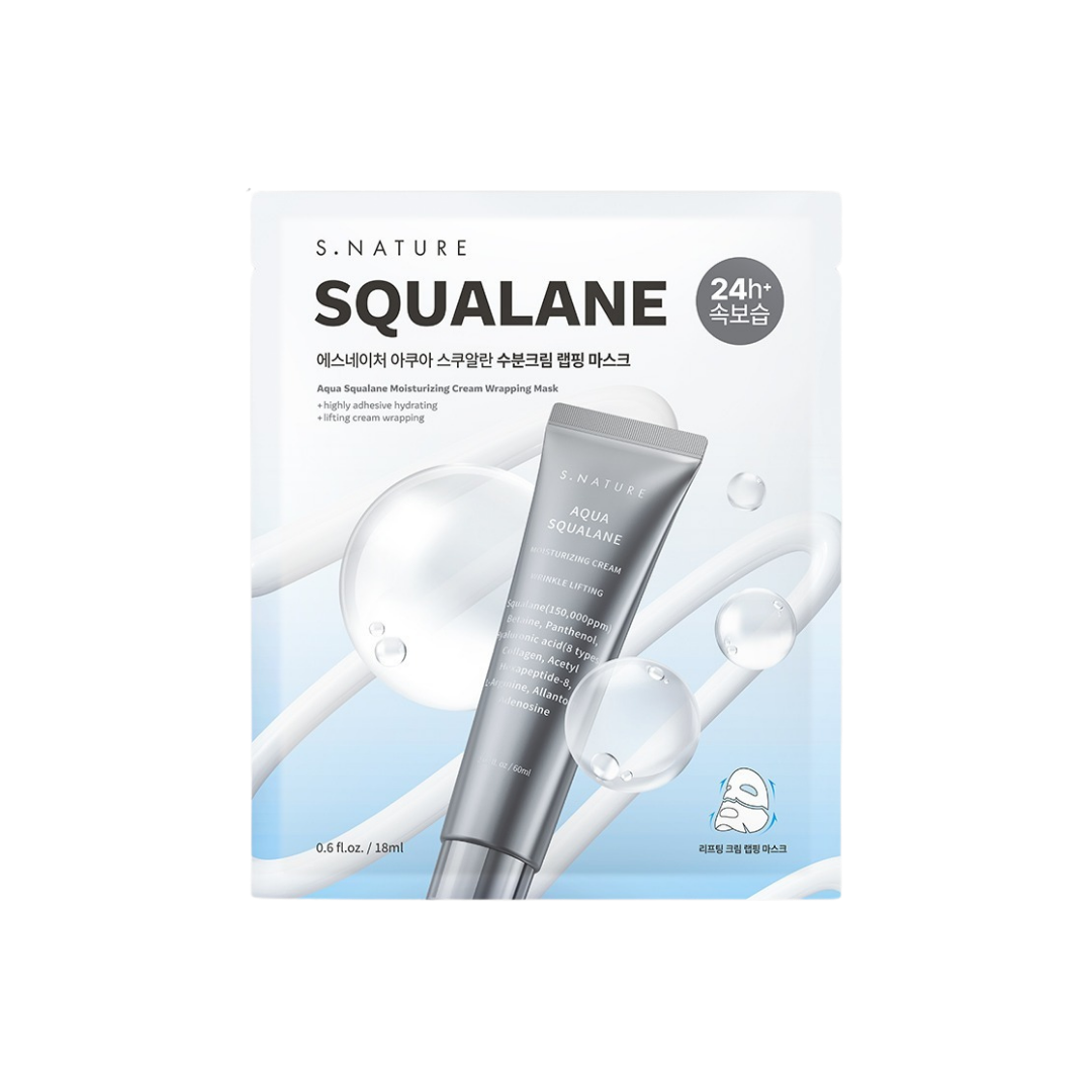 S.NATURE 角鯊烷保濕面霜貼合面膜[單片]