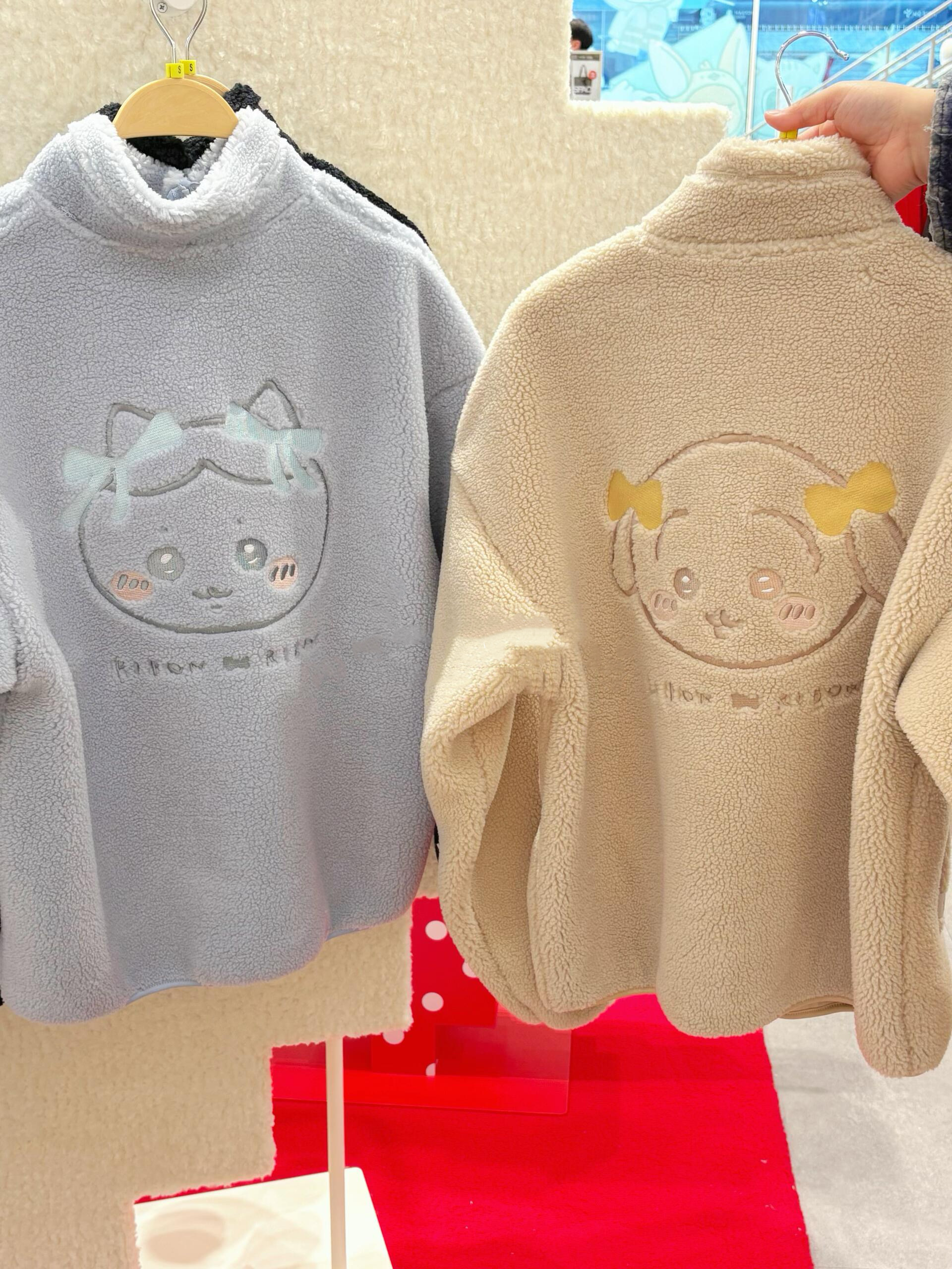 【預購】韓國 SPAO x Chiikawa 吉伊卡哇 聯名 烏薩奇 吉伊 小八貓 羊羔毛 毛茸茸 蝴蝶結 刺繡 外套