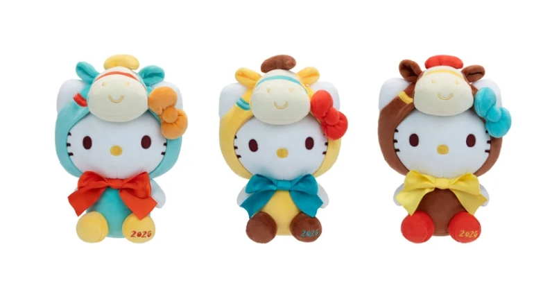 Costco X Hello Kitty 2026馬年🐎 8吋絨毛娃娃3件組