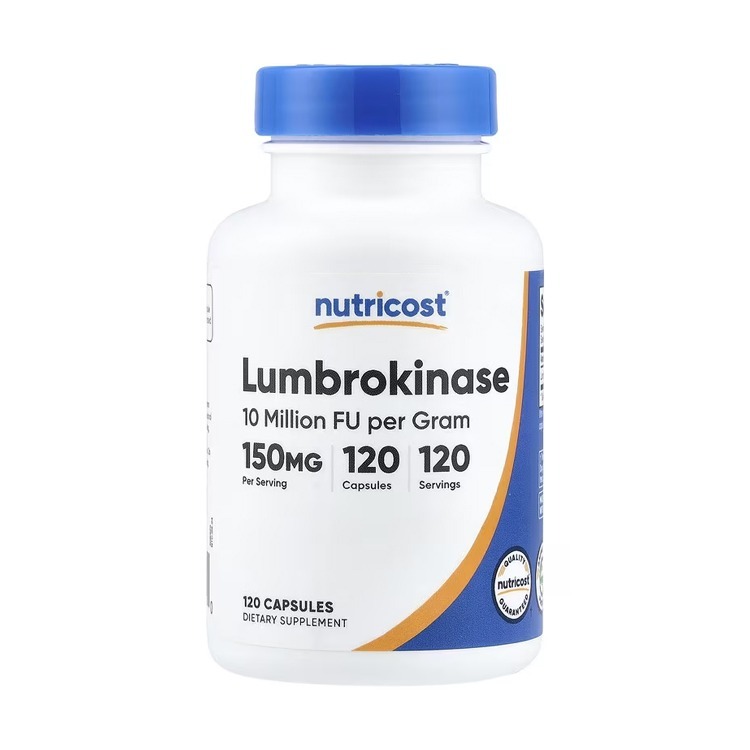 美國Nutricost  Lumbrokinase 蚓激酶150毫克, 120 粒膠囊