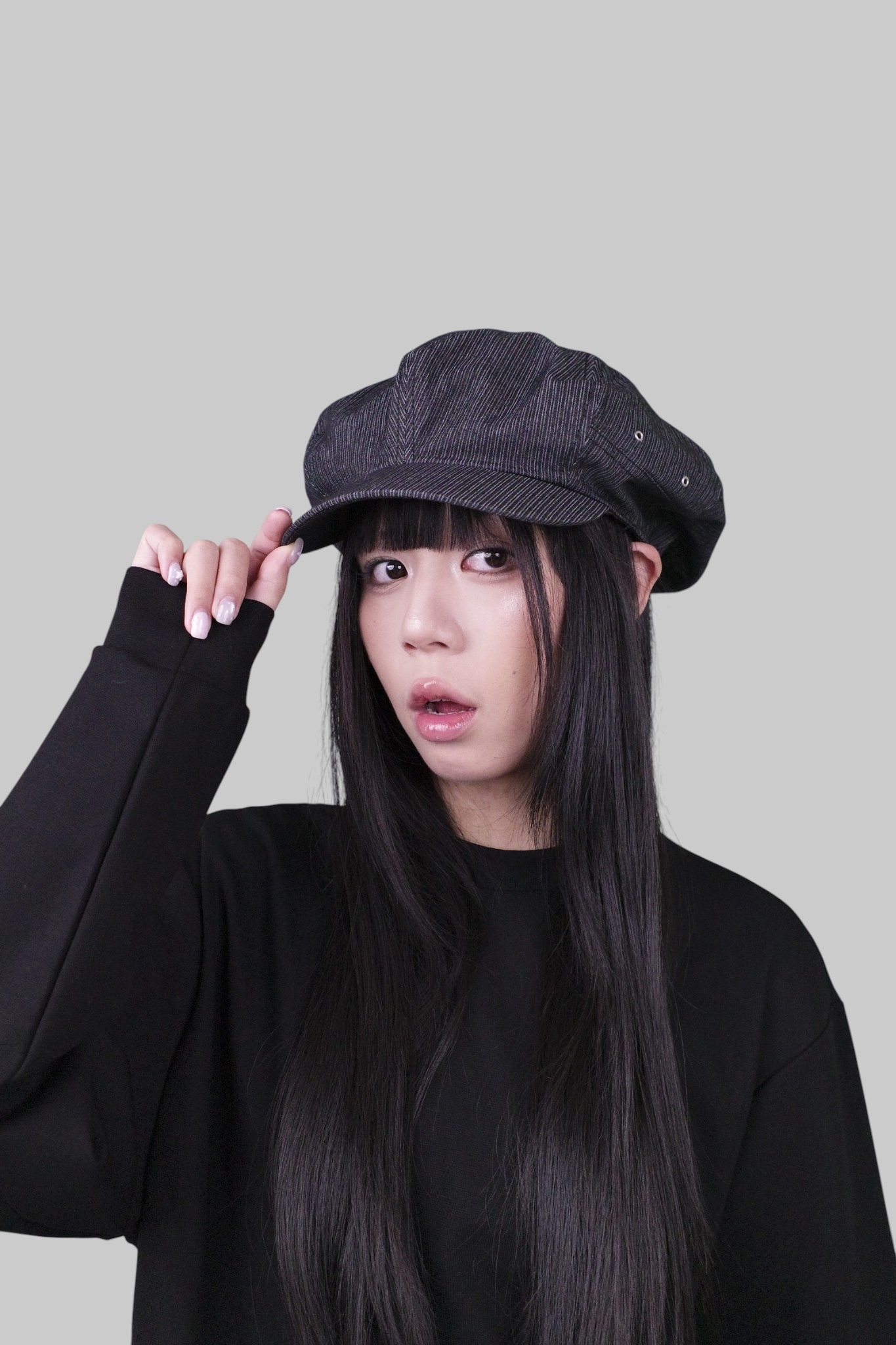 『Always_Good』直條紋 八角 報童帽