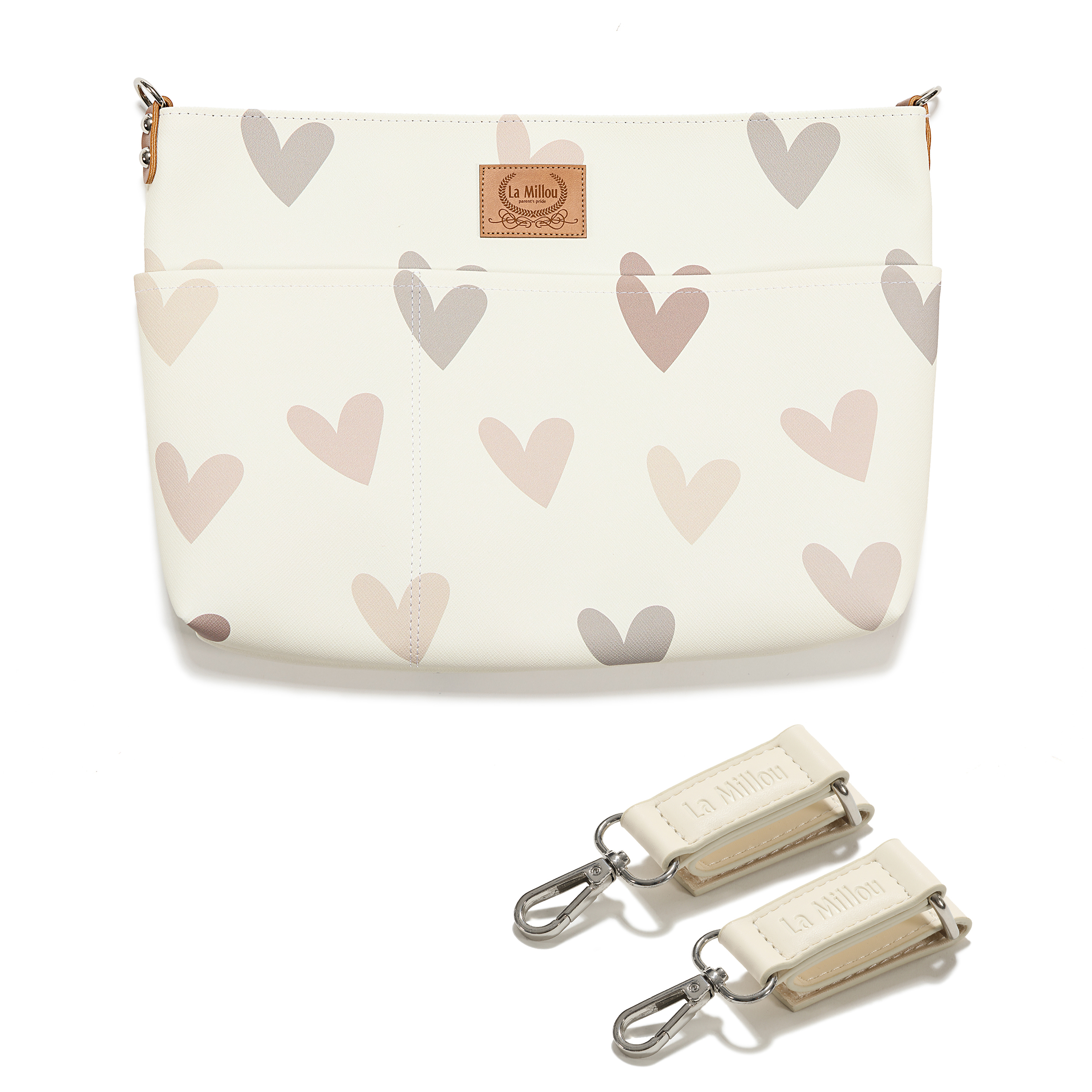 FEERIA妃芮亞推車掛包-霧面皮革款方型皮革掛勾｜米心戀曲-outlet專屬