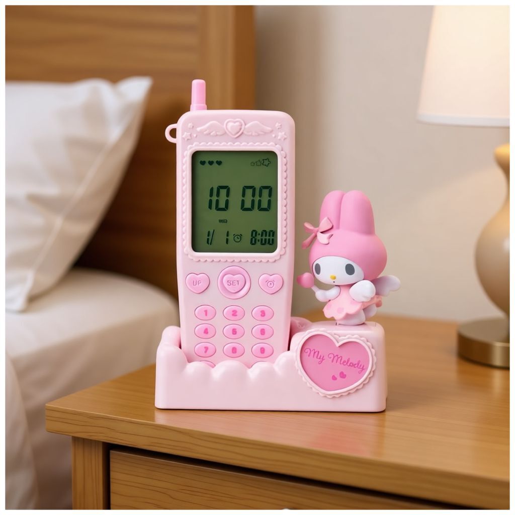 26051-MM Sanrio My Melody 懷舊手機型鬧鐘 #JP-SJ25-059056
