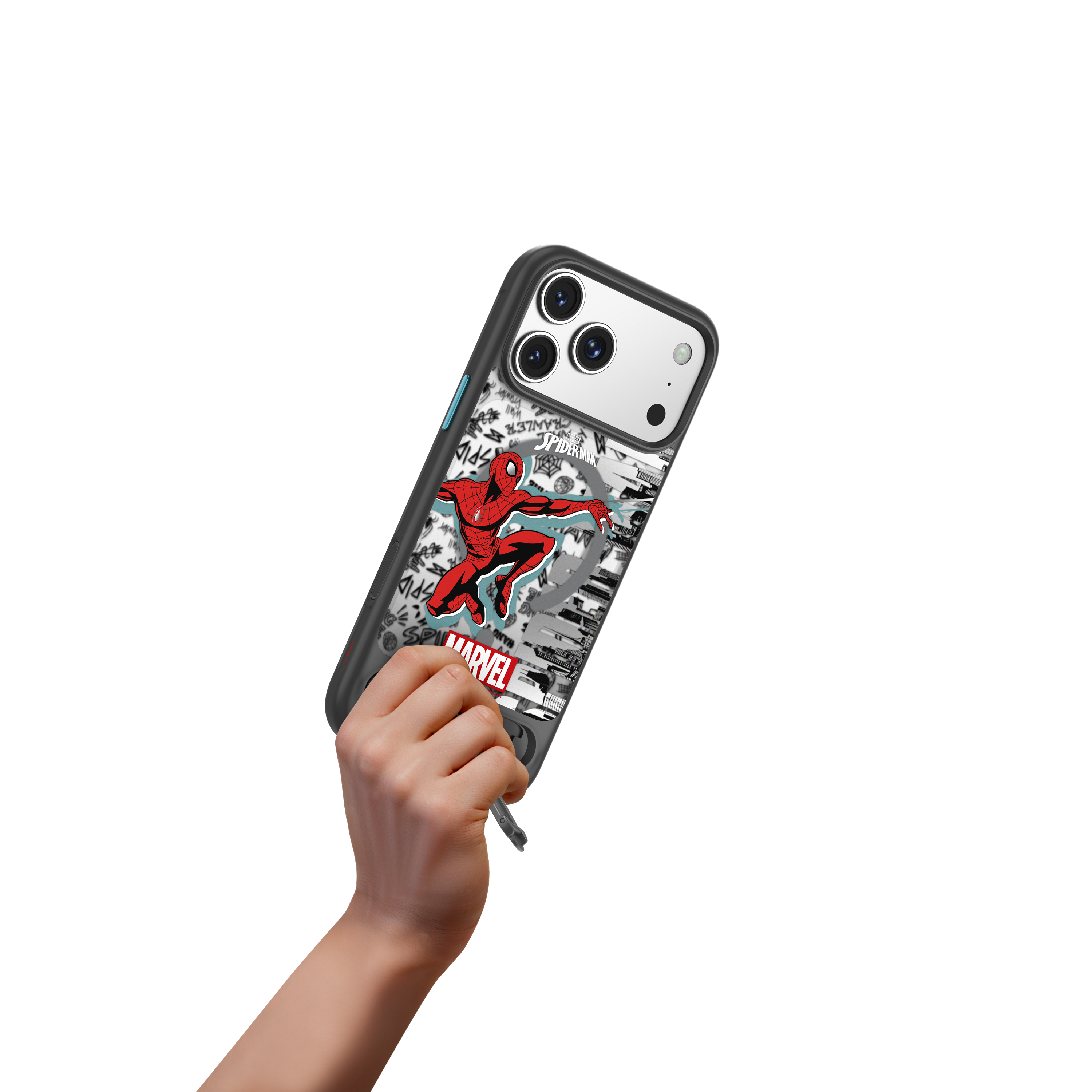 SheerForce™ Magnetic Qi2 Protective Case with Kickstand for iPhone 17 Series (Spider-Man, Marvel Collection) [MSA044/MSA047]