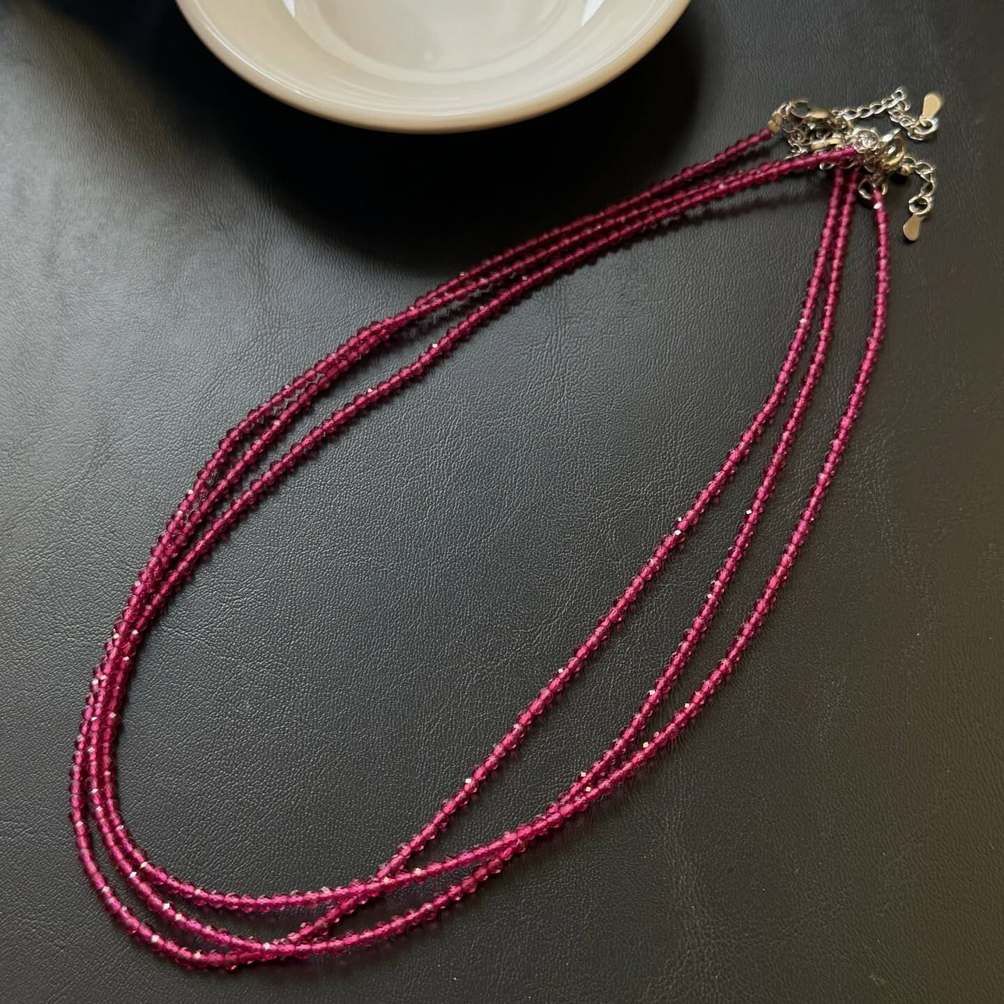 [原石] 人造紅寶石 項鏈