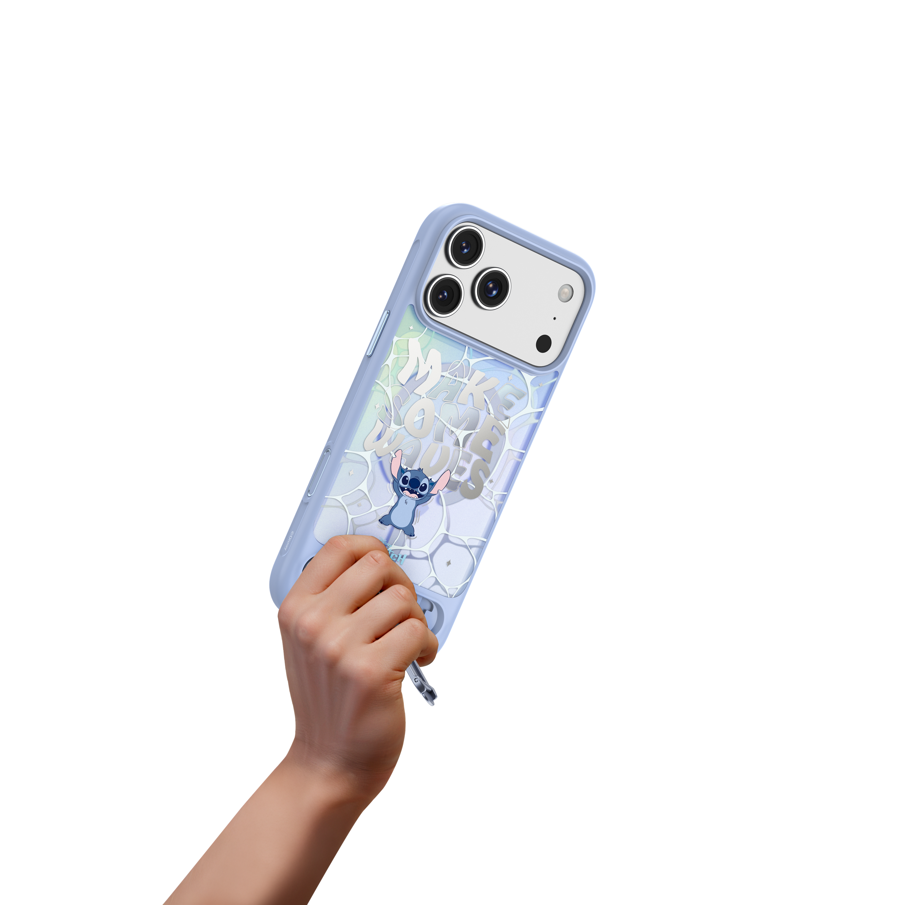 SheerForce™ Magnetic Qi2 Protective Case with Kickstand for iPhone 17 Series (Stitch, Disney Collection) [MSA044/MSA047]