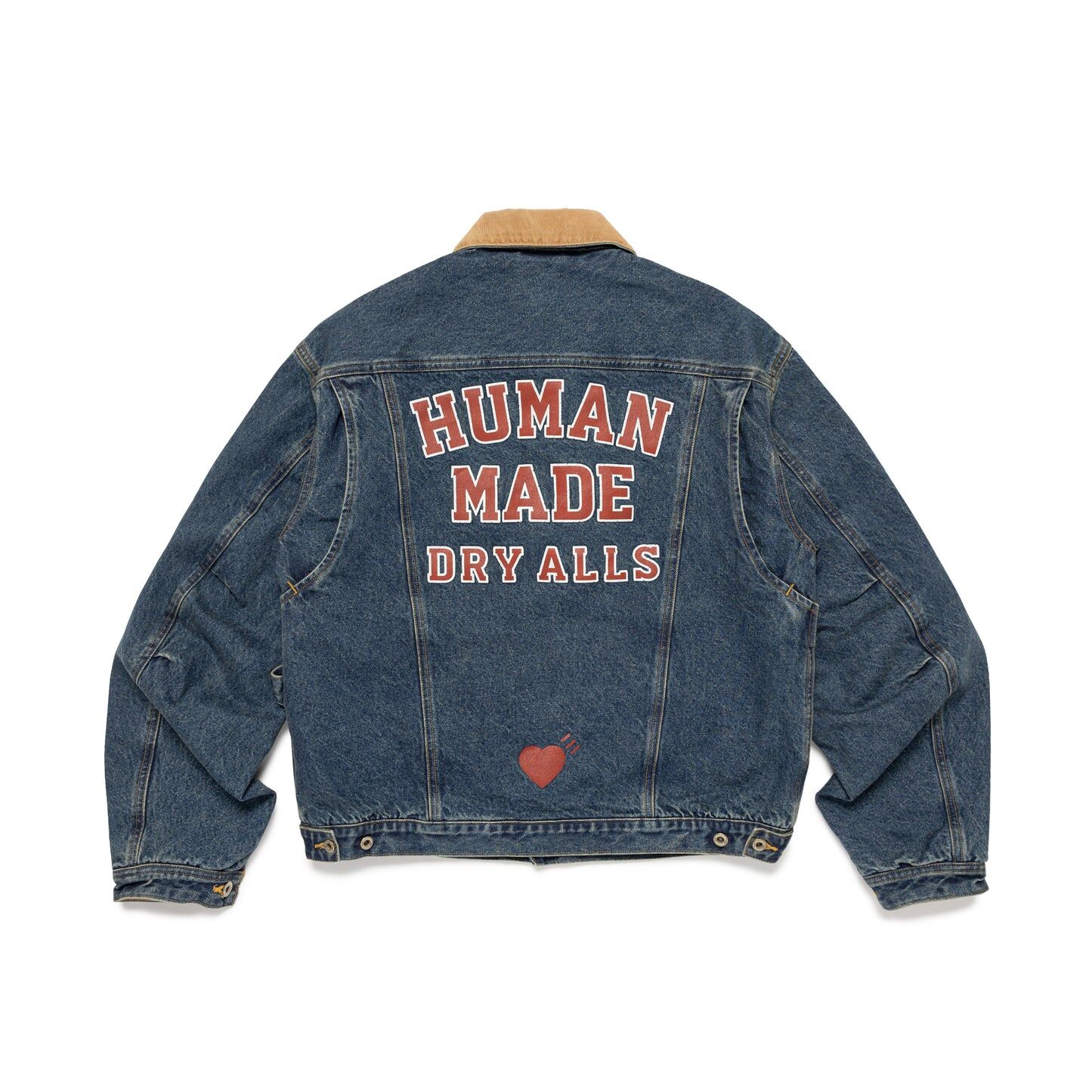 2026SS HUMAN MADE DENIM JACKET 巴恩風 翻領 丹寧 牛仔 外套 夾克 現貨 HM31JK018