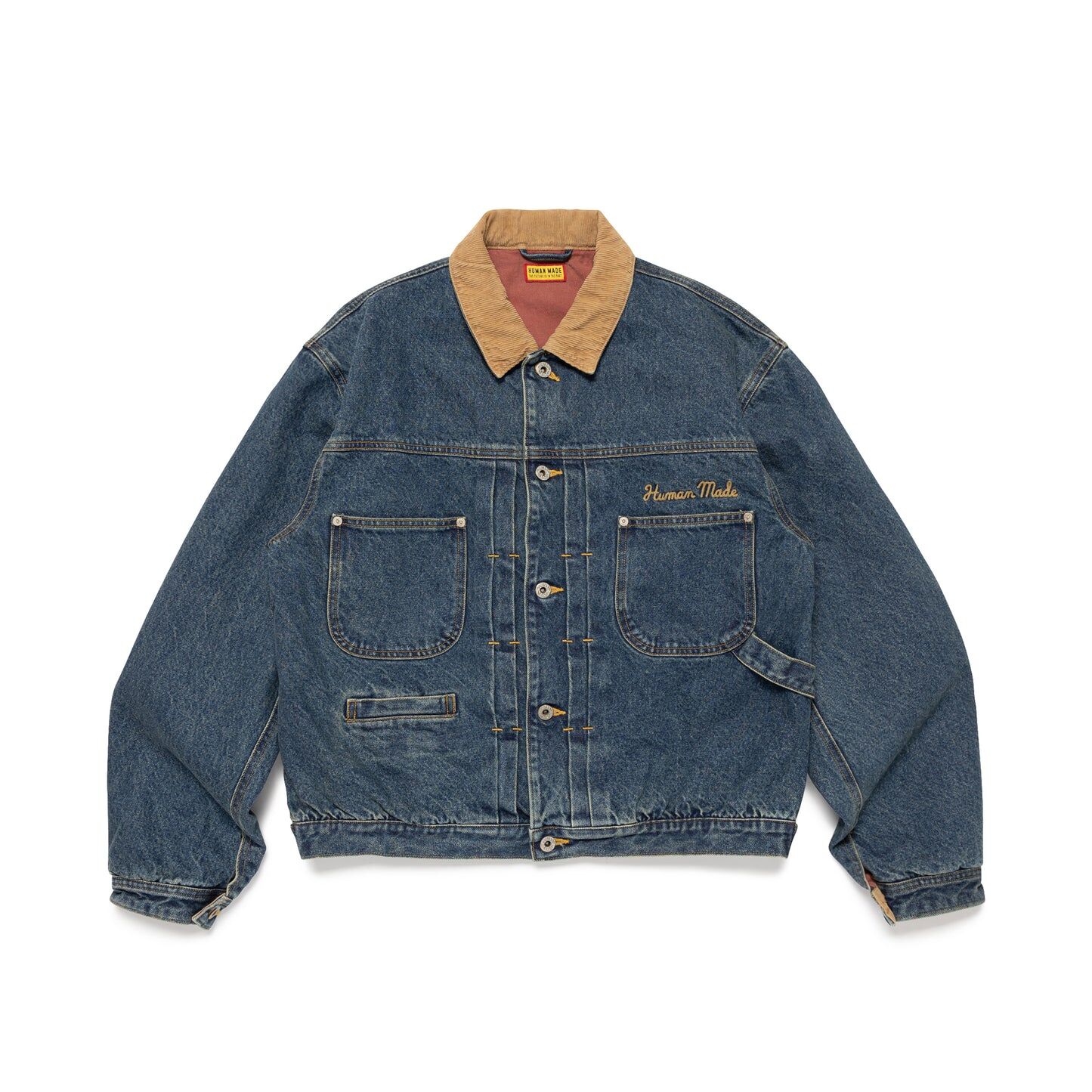 2026SS HUMAN MADE DENIM JACKET 巴恩風 翻領 丹寧 牛仔 外套 夾克 現貨 HM31JK018