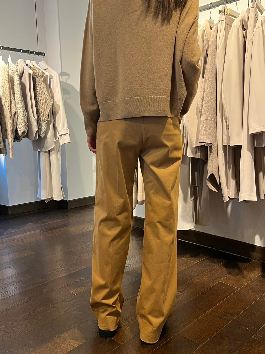 造型口袋長褲(棕色)