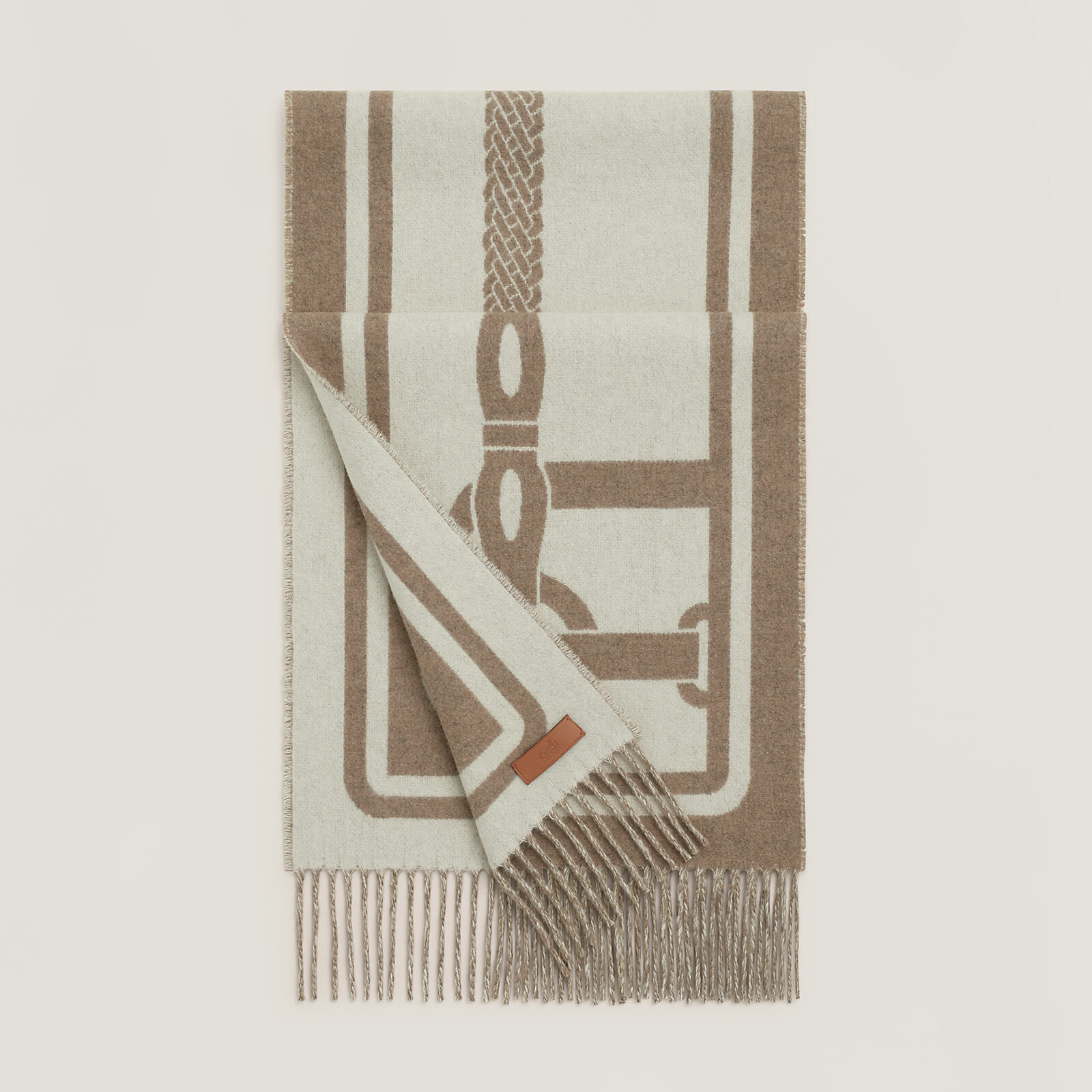 Petite Casaque Coaching scarf Désert / Ivoire