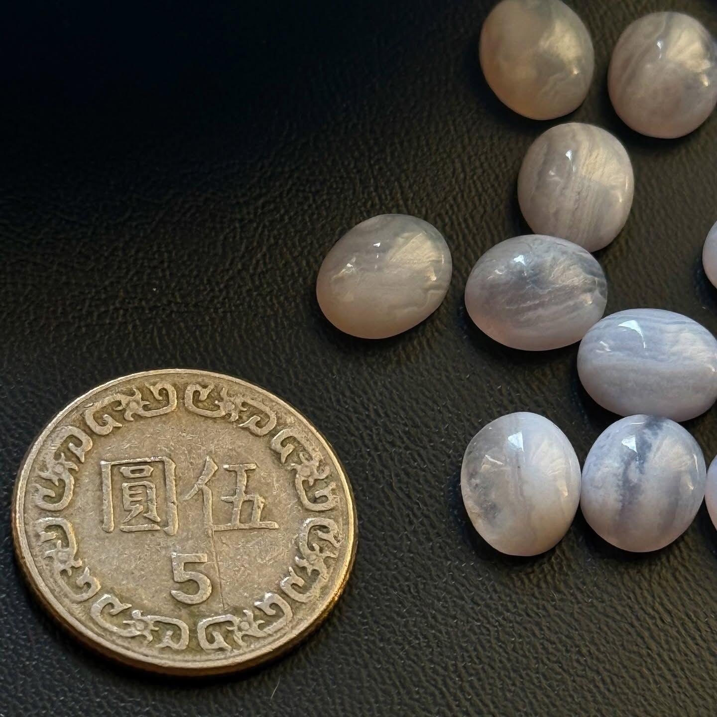 [原石] 藍紋瑪瑙 水晶裸石蛋面