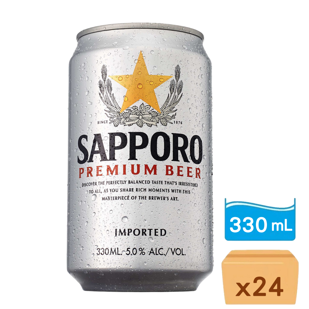Sapporo 啤酒 330ml x24罐