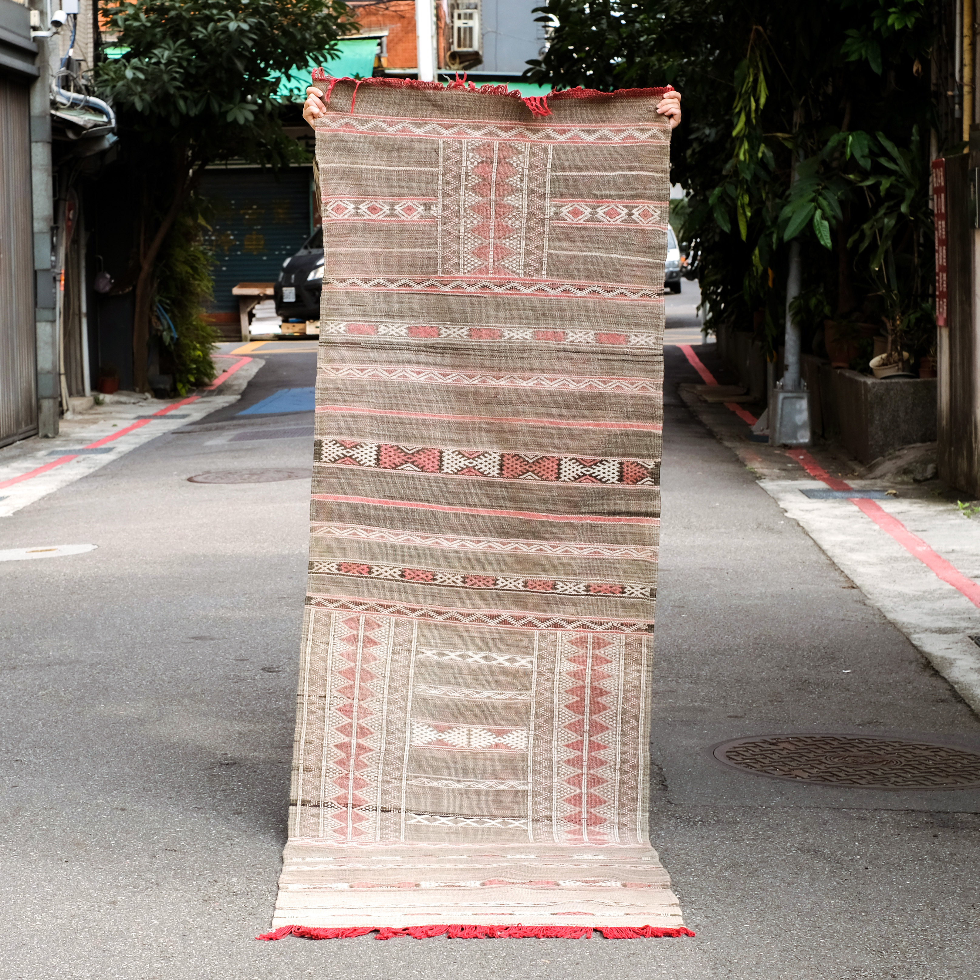 北非傳統手織地毯｜Kilim 沙漠玫瑰｜摩洛哥