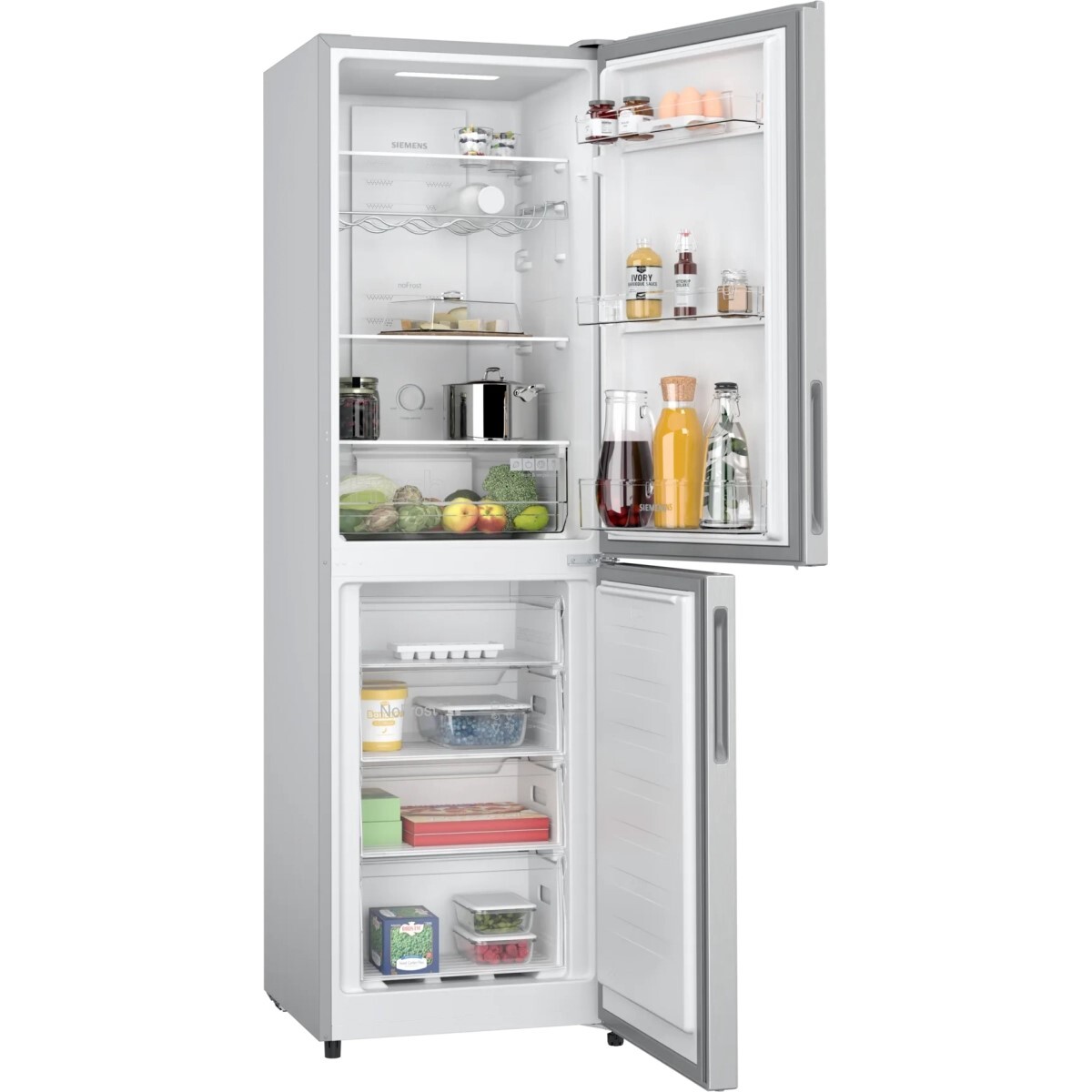 西門子 Siemens   KG27NNLDAG‧iQ100智能變頻‧雙門下置式冰箱雪櫃‧256L-香港行貨-原廠2年全機及5年壓縮機保養‧