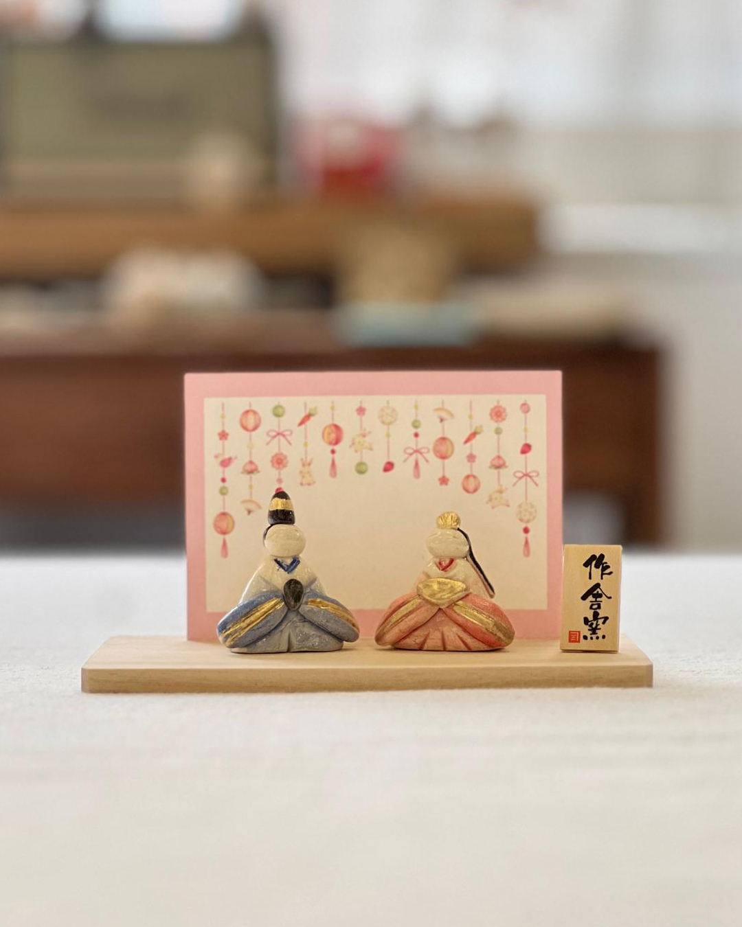 手工製作 春花陶偶娃娃｜瀨戶燒