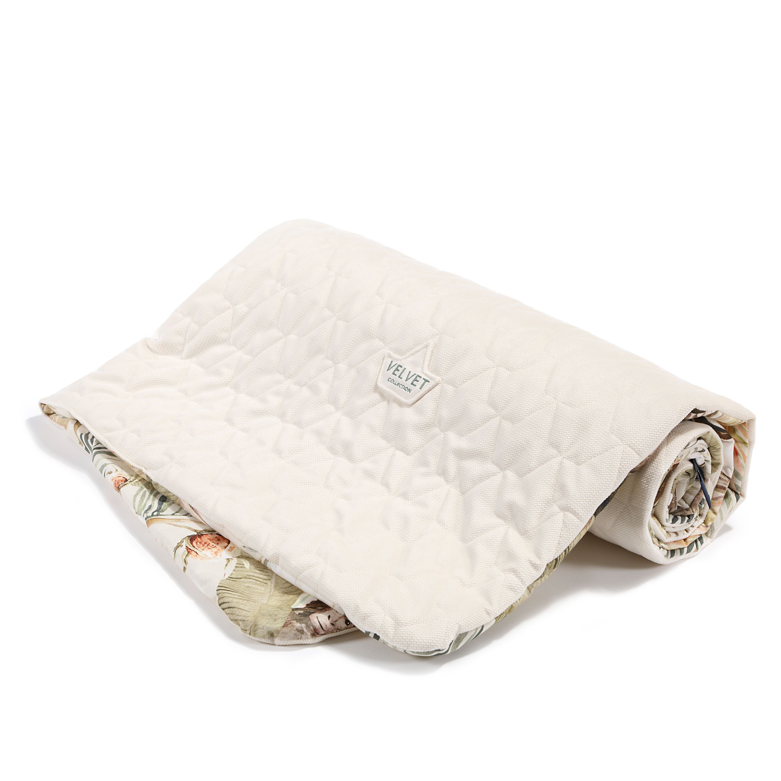 La Millou波蘭 Velvet頂級棉柔雙面柔柔毯加大｜棕櫚可可樹｜舒柔純白-outlet專屬
