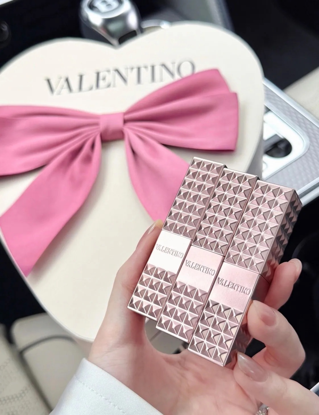 VALENTINO 情人節限定 愛心 唇膏 禮盒