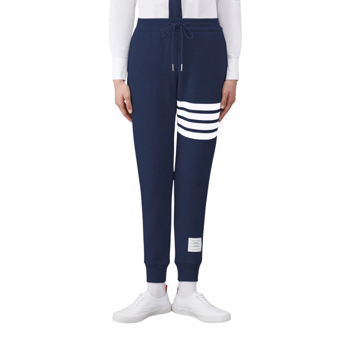 1FF0101-345 [THOM BROWNE] Classic Loopback 4-Bar Sweatpants Navy (SS26) #FJQ001A 00535-415 (C-EU-E)