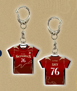 馬上鷹球 球員壓克力鑰匙圈-旭日紅｜盲包